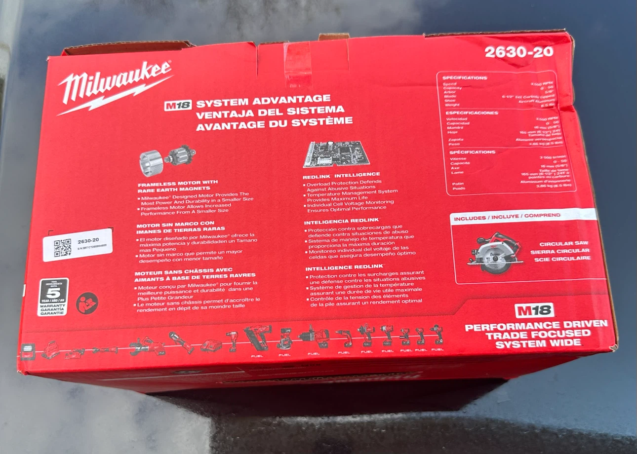 Milwaukee M18 Cordless 6-1/2" Circular Saw (Tool-Only) - photo 2