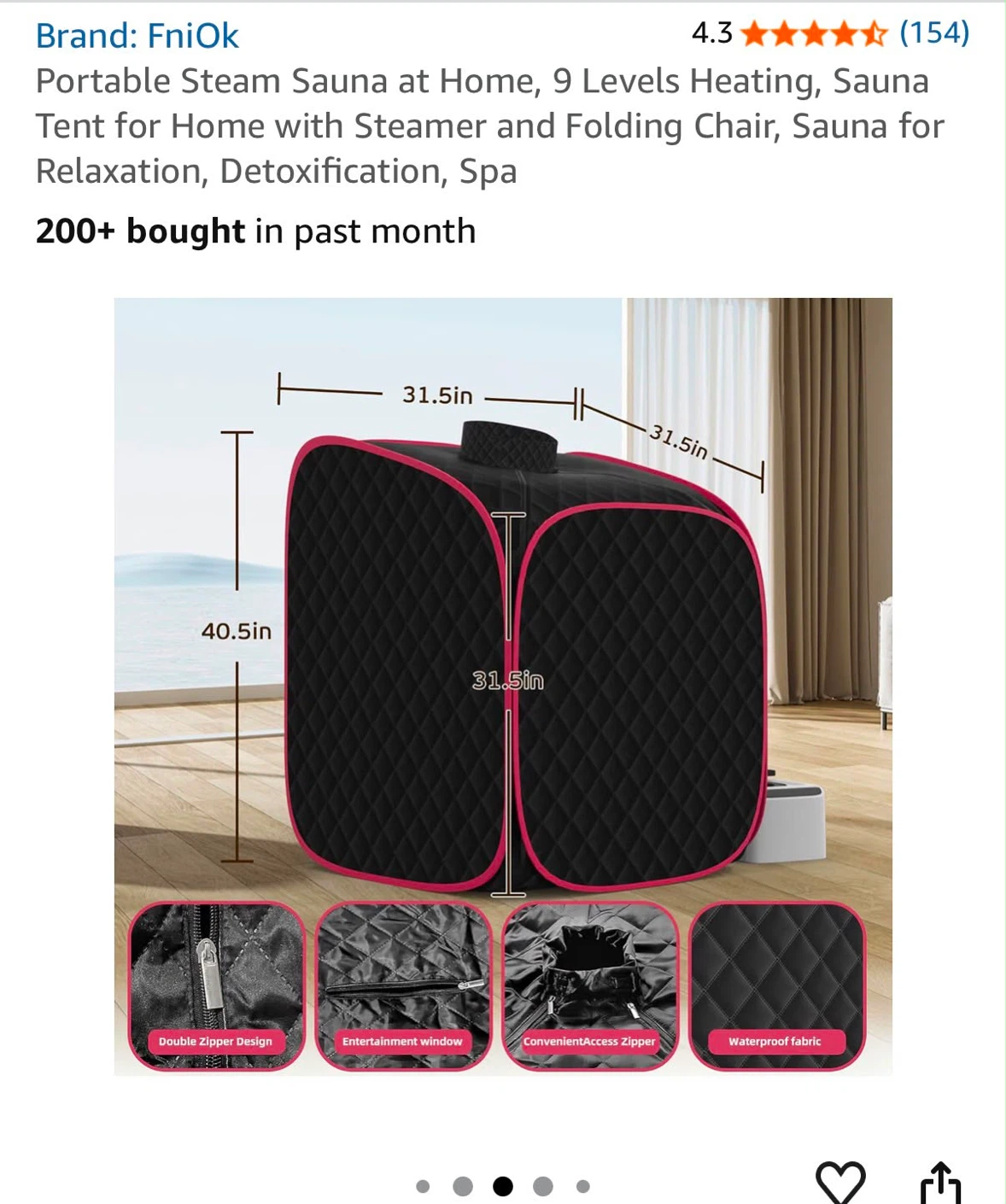 Portable steam sauna - photo 3