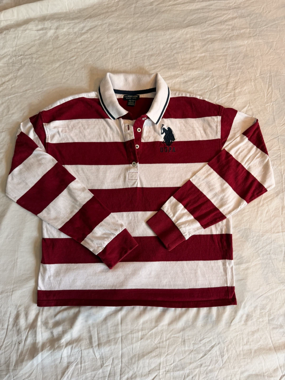 U.S. Polo Assn. Striped Long Sleeve Polo Shirt - photo 2