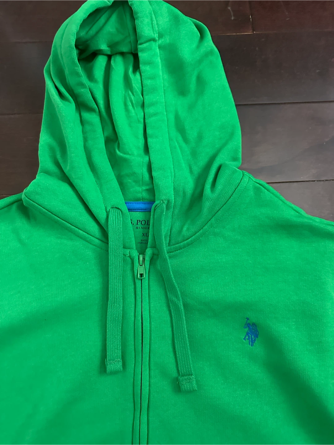 U.S. Polo Assn. Zip-Up Hoodie - Bright Green - XL - photo 2