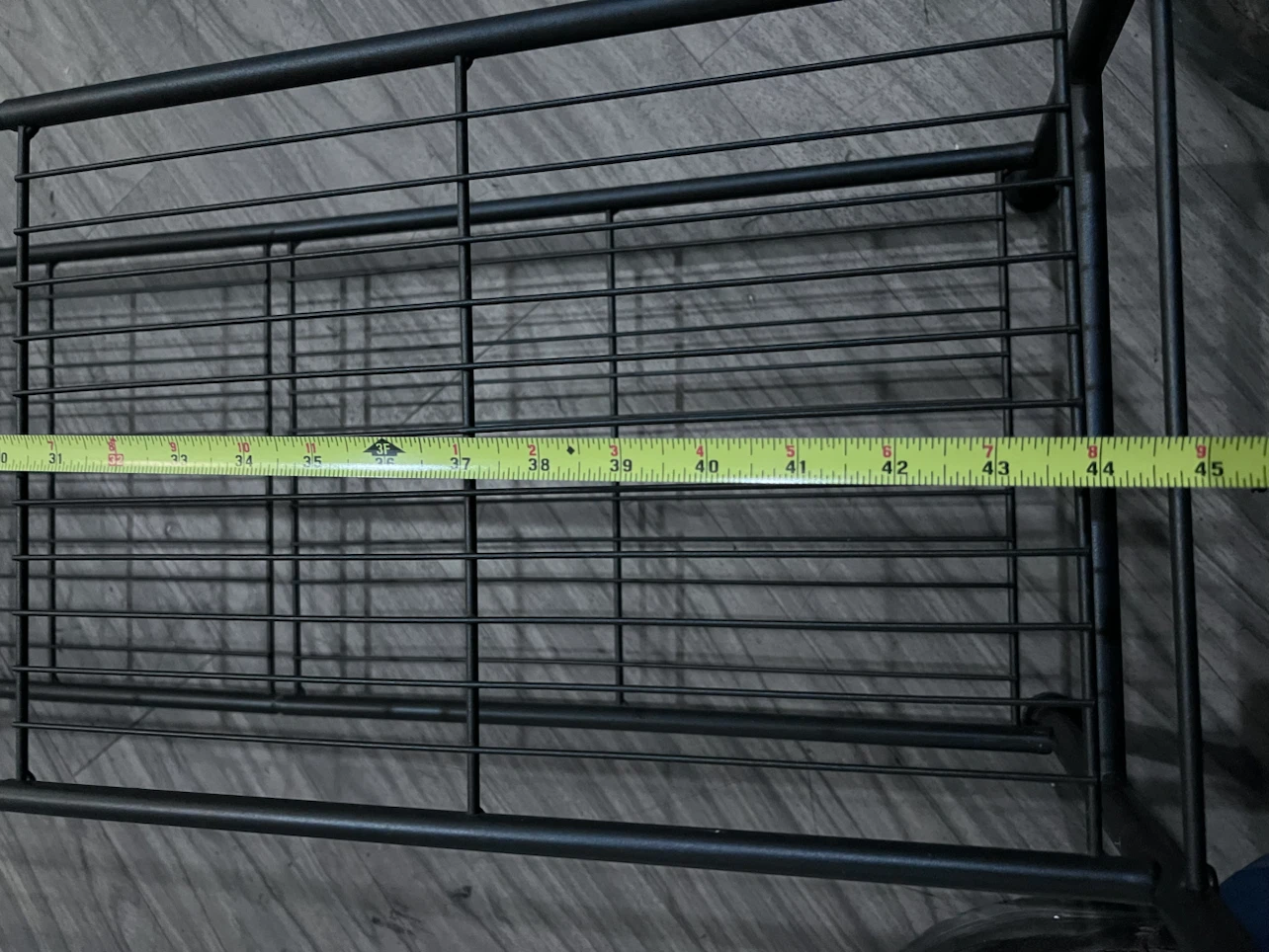 Black Metal 2-Tier Shoe Rack Shelf - photo 4