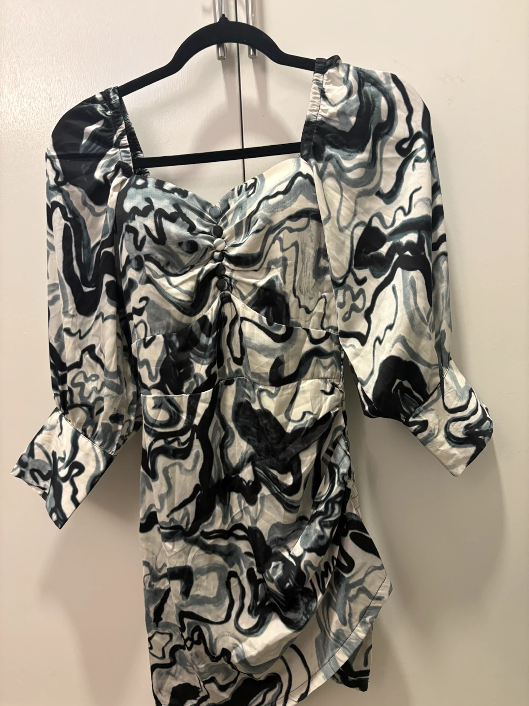 Ruched Print Mini Dress - photo 2