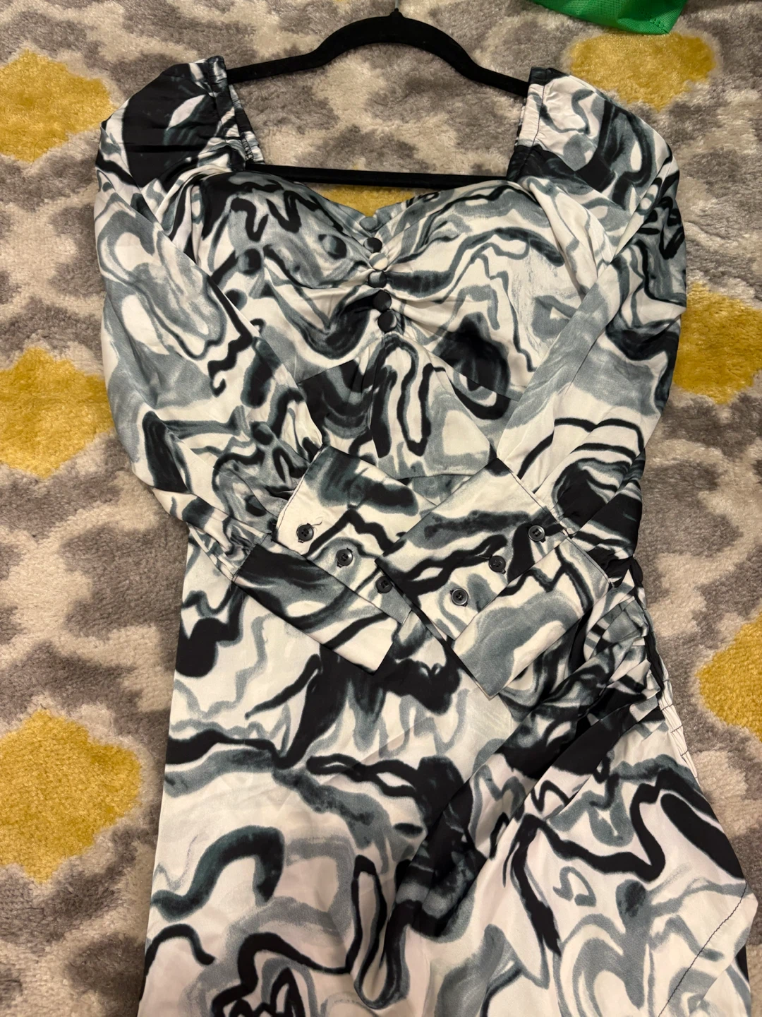 Ruched Print Mini Dress - photo 3