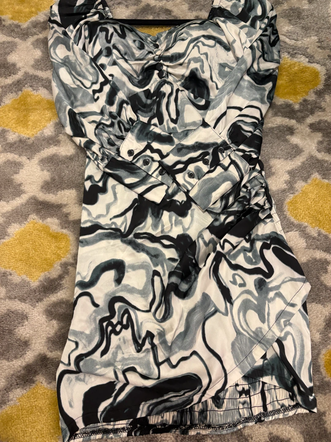 Ruched Print Mini Dress - photo 4