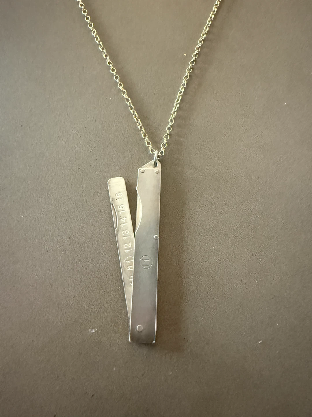 Maison Margiela Silver Necklace pendant (no chain)