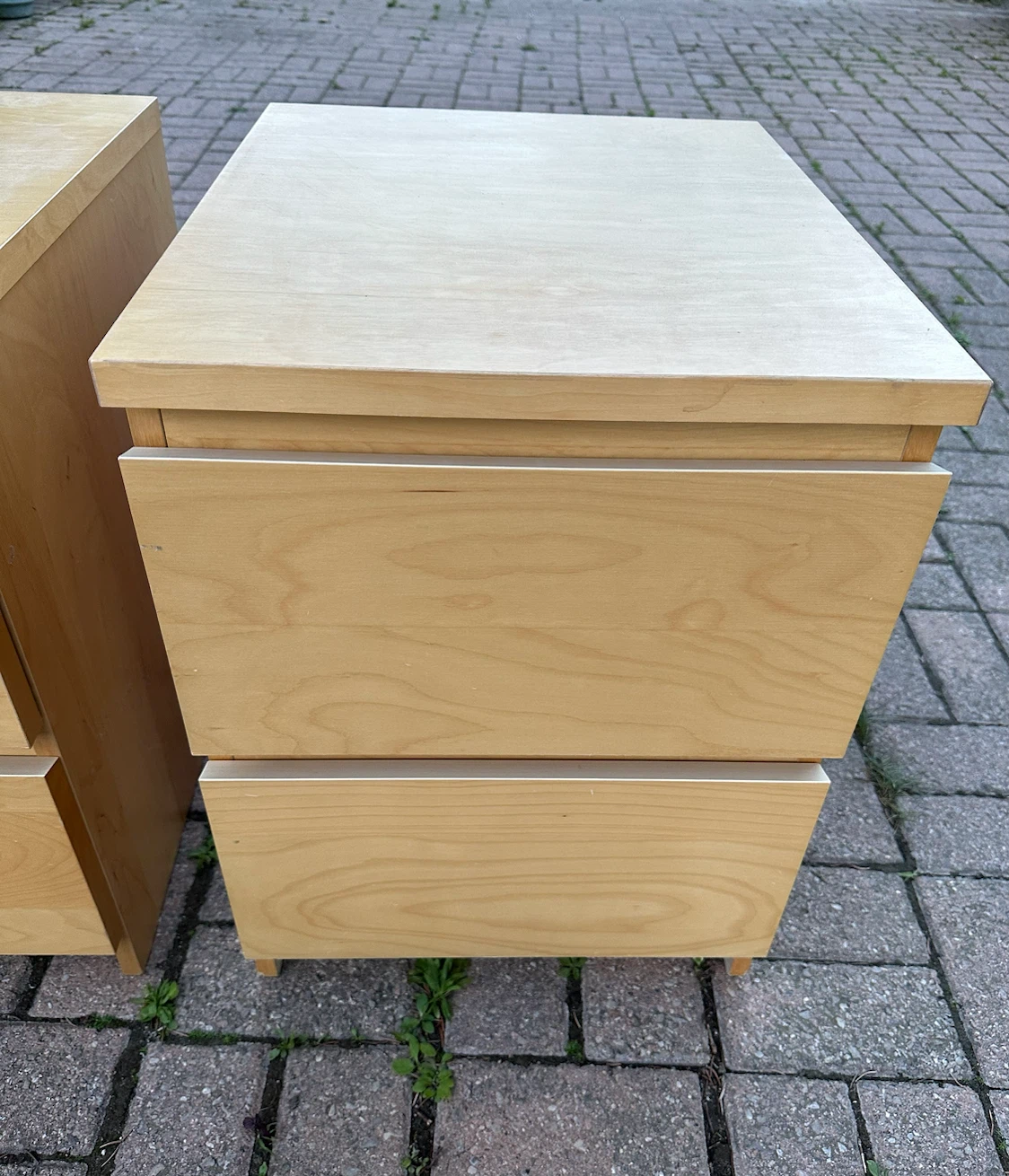 Set of 2 Wood Nightstands / Drawer Units - 55*48cm - photo 2