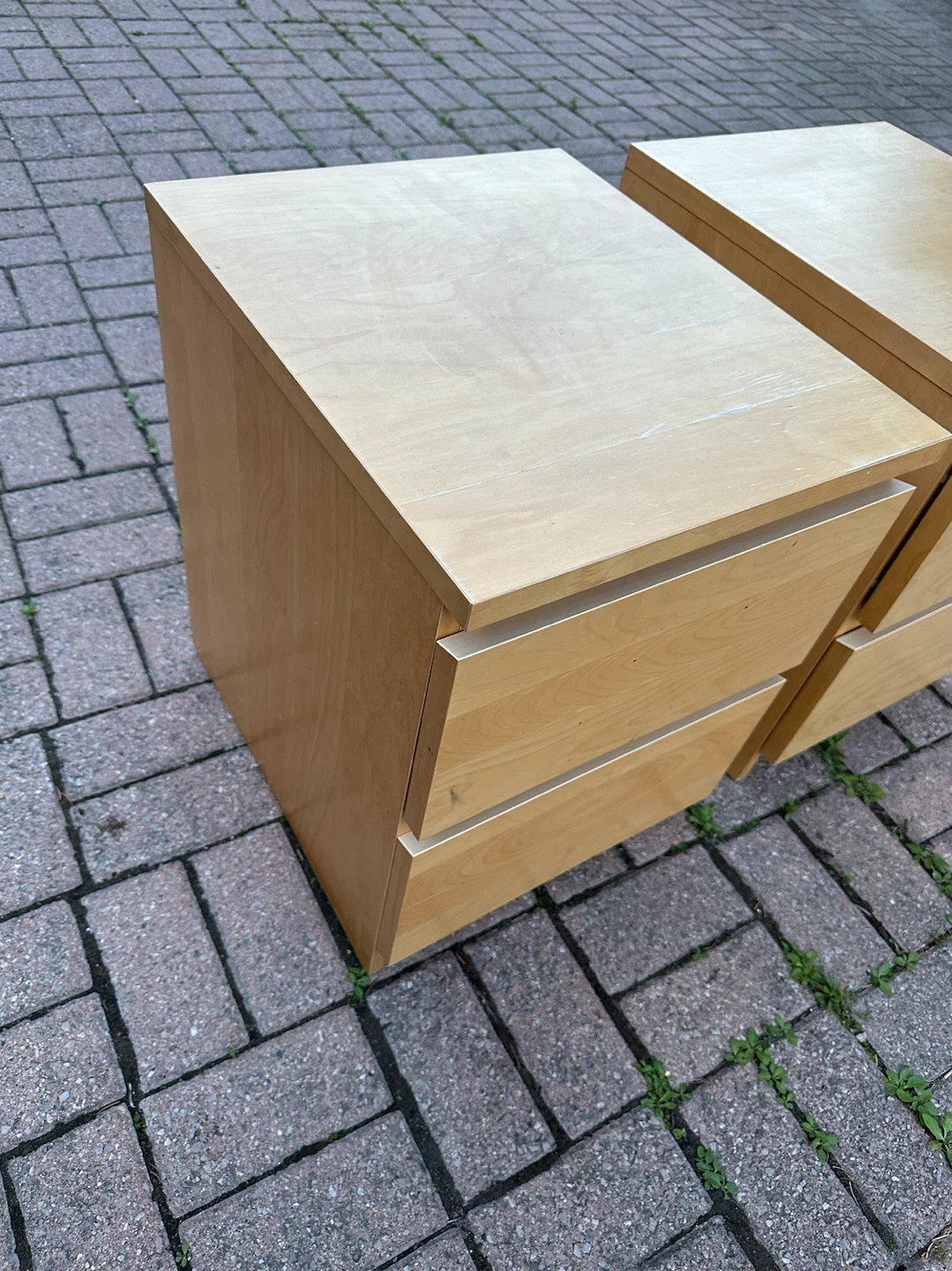 Set of 2 Wood Nightstands / Drawer Units - 55*48cm - photo 5
