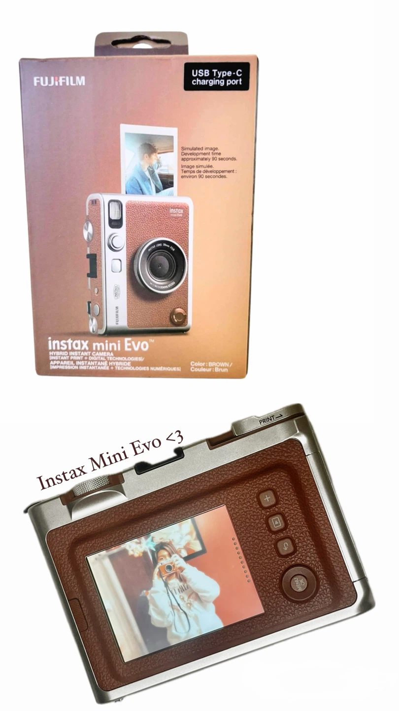 Fujifilm Instax Mini Evo Instant Camera - Brown - photo 2