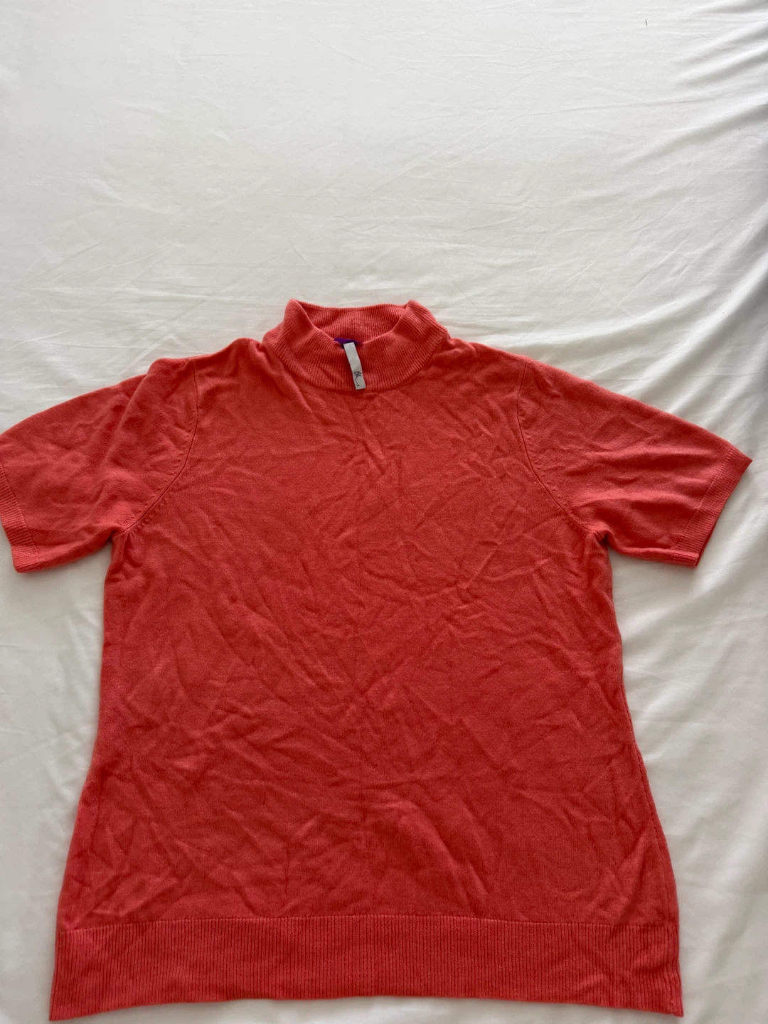 Brand X Coral Mock Neck Sweater