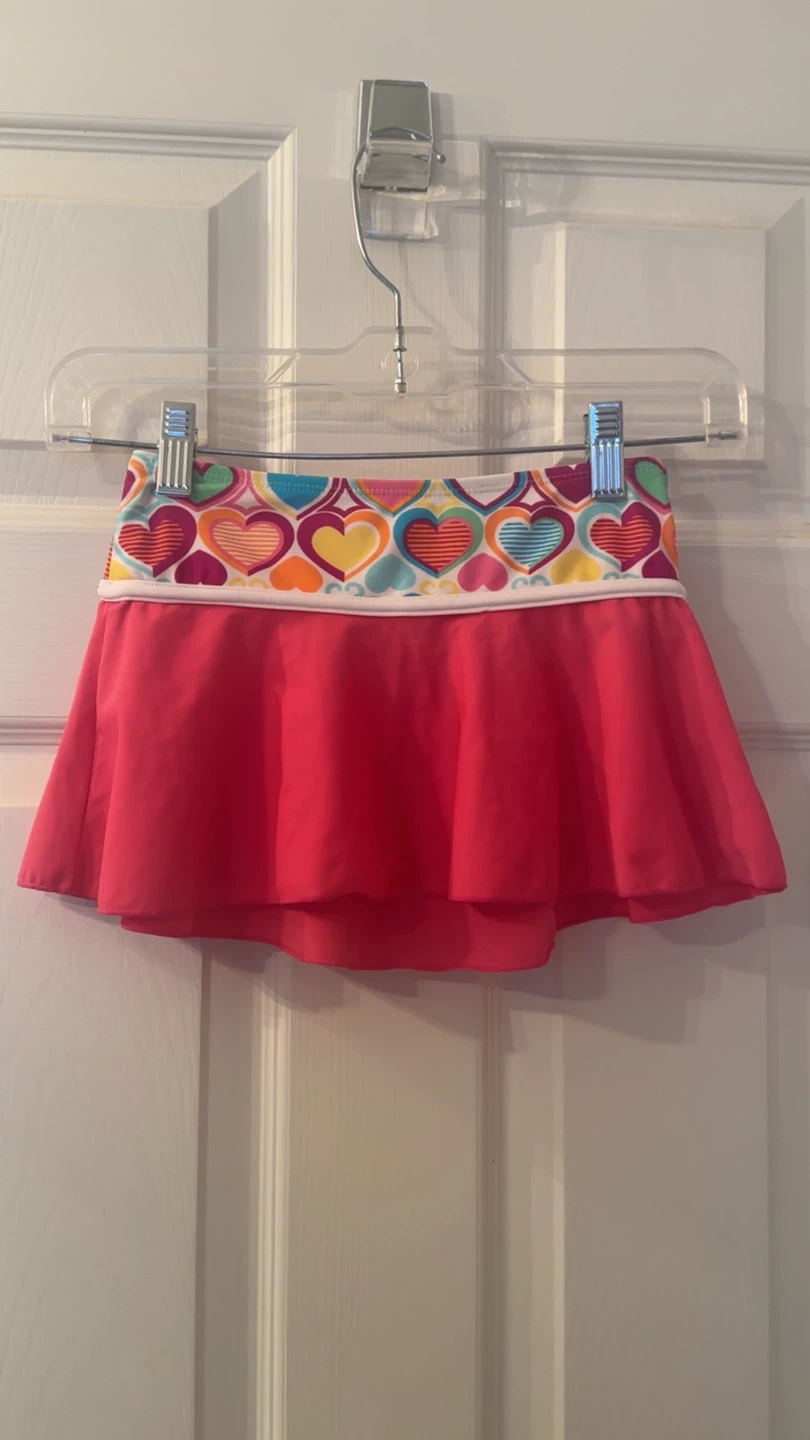 Girl's Pink Skirt with Hearts