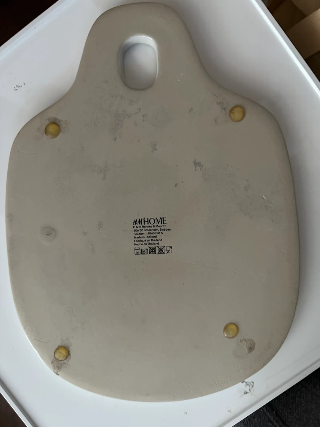 H&M Home Ceramic Serving Platter with Handle - photo 2