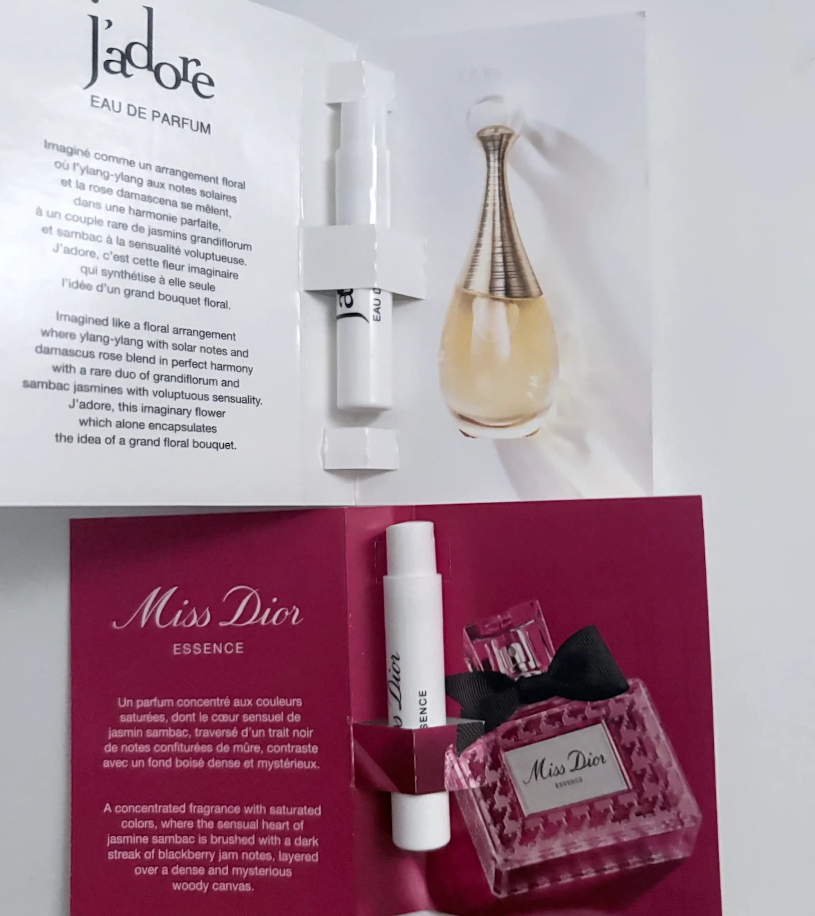 Dior J'adore & Miss Dior Essence Samples (new ) - photo 2