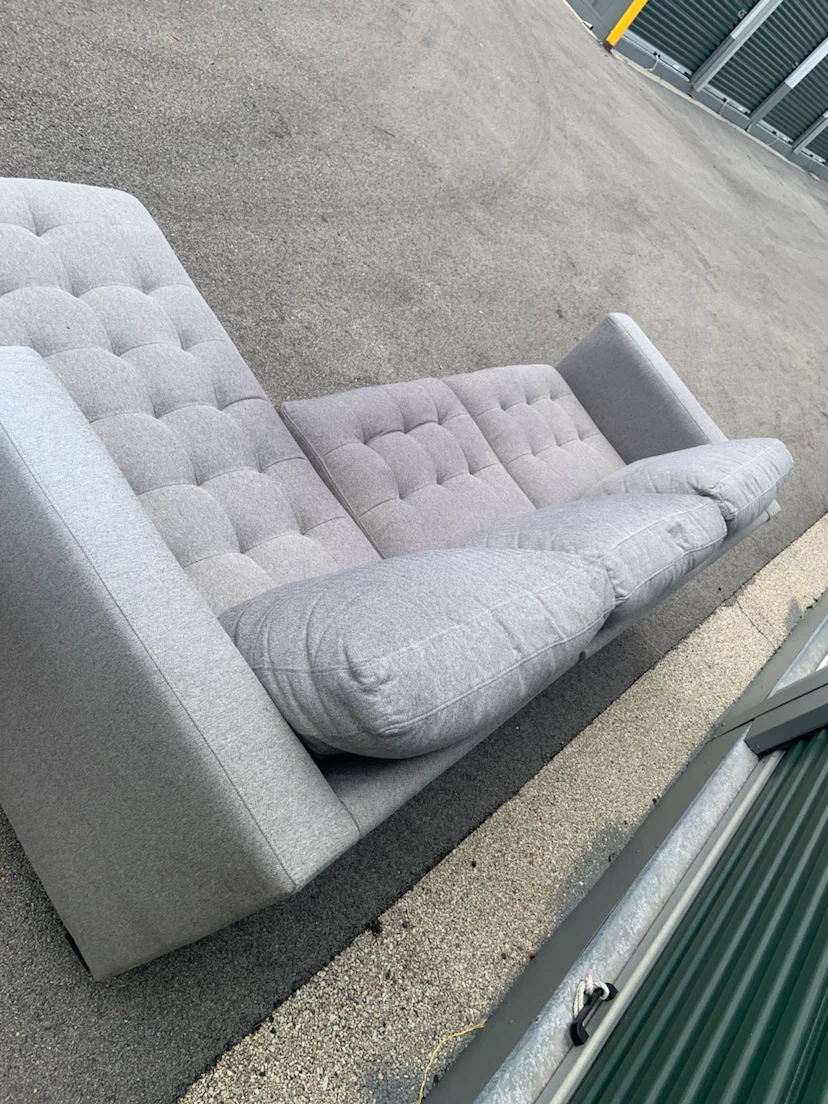 Gray Sectional Sofa with Storage Chaise - photo 5