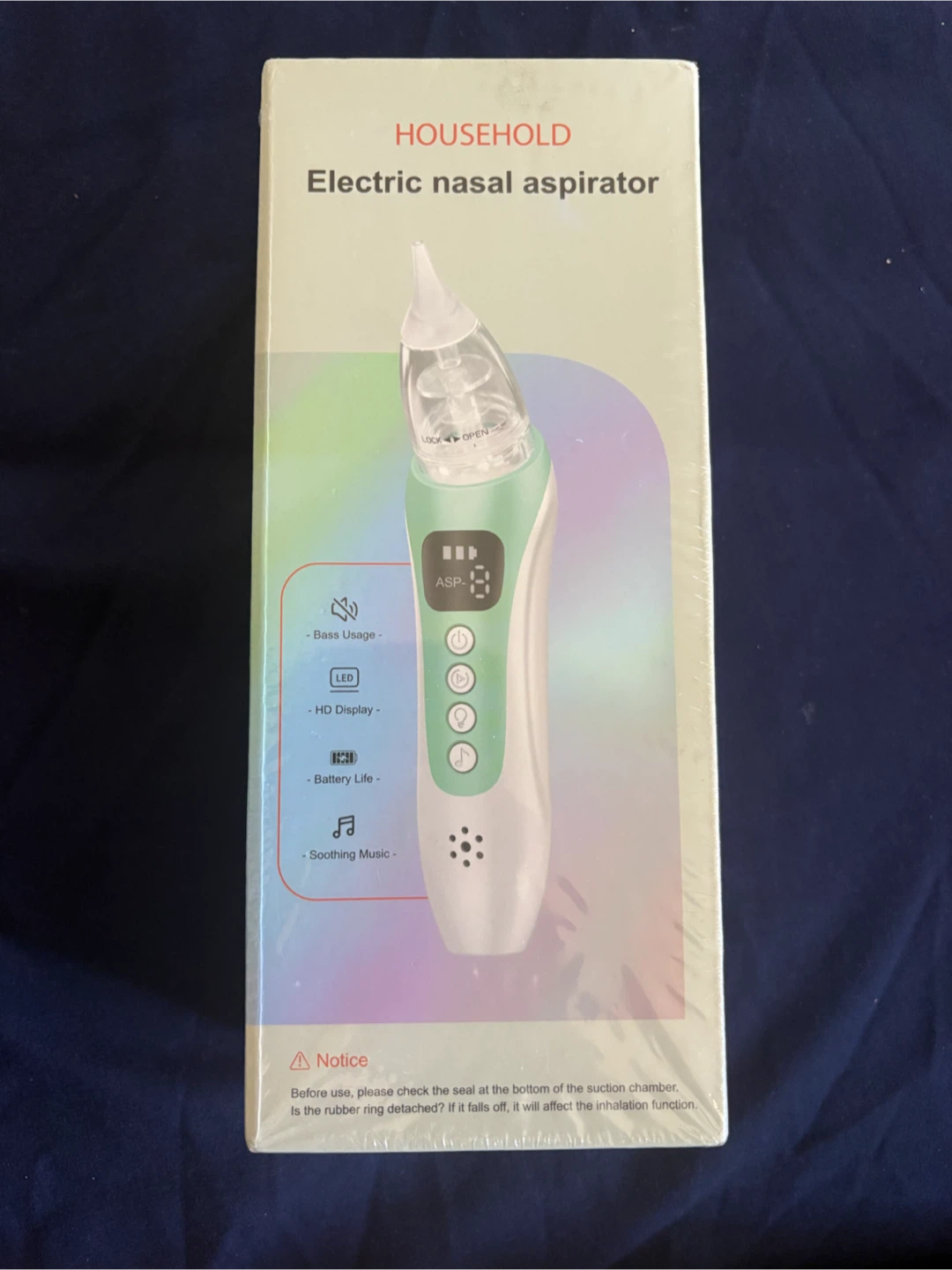 Electric Nasal Cleaner, 3 Suction Levels, Rechargeable - photo 2