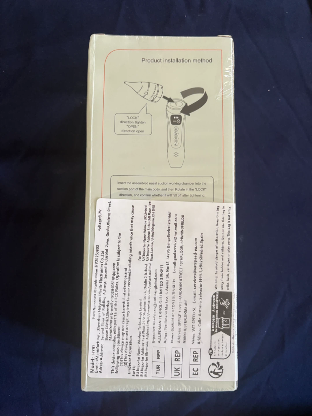 Electric Nasal Cleaner, 3 Suction Levels, Rechargeable - photo 5