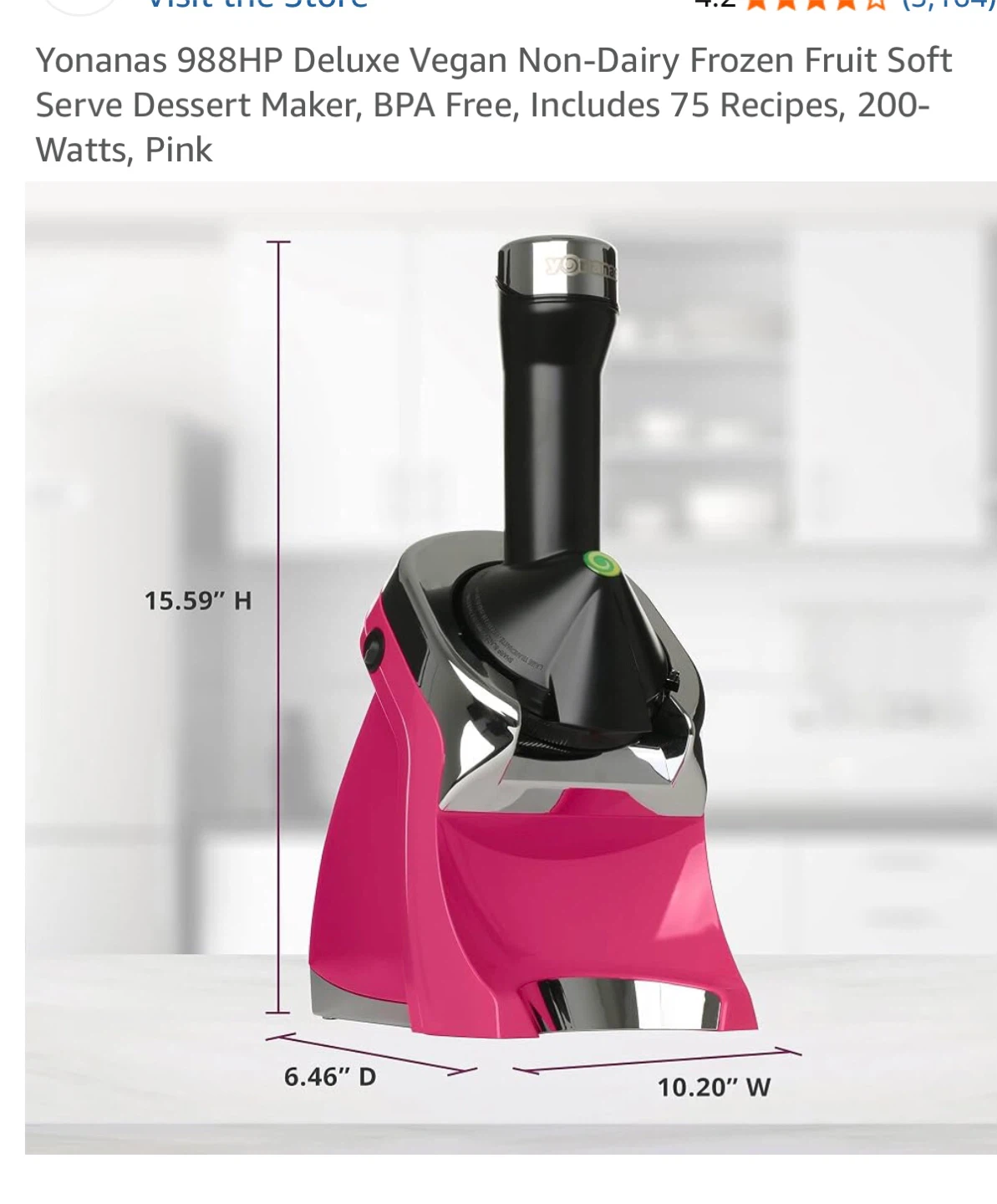 Yonanas Frozen Fruit Dessert Maker - Red - photo 3