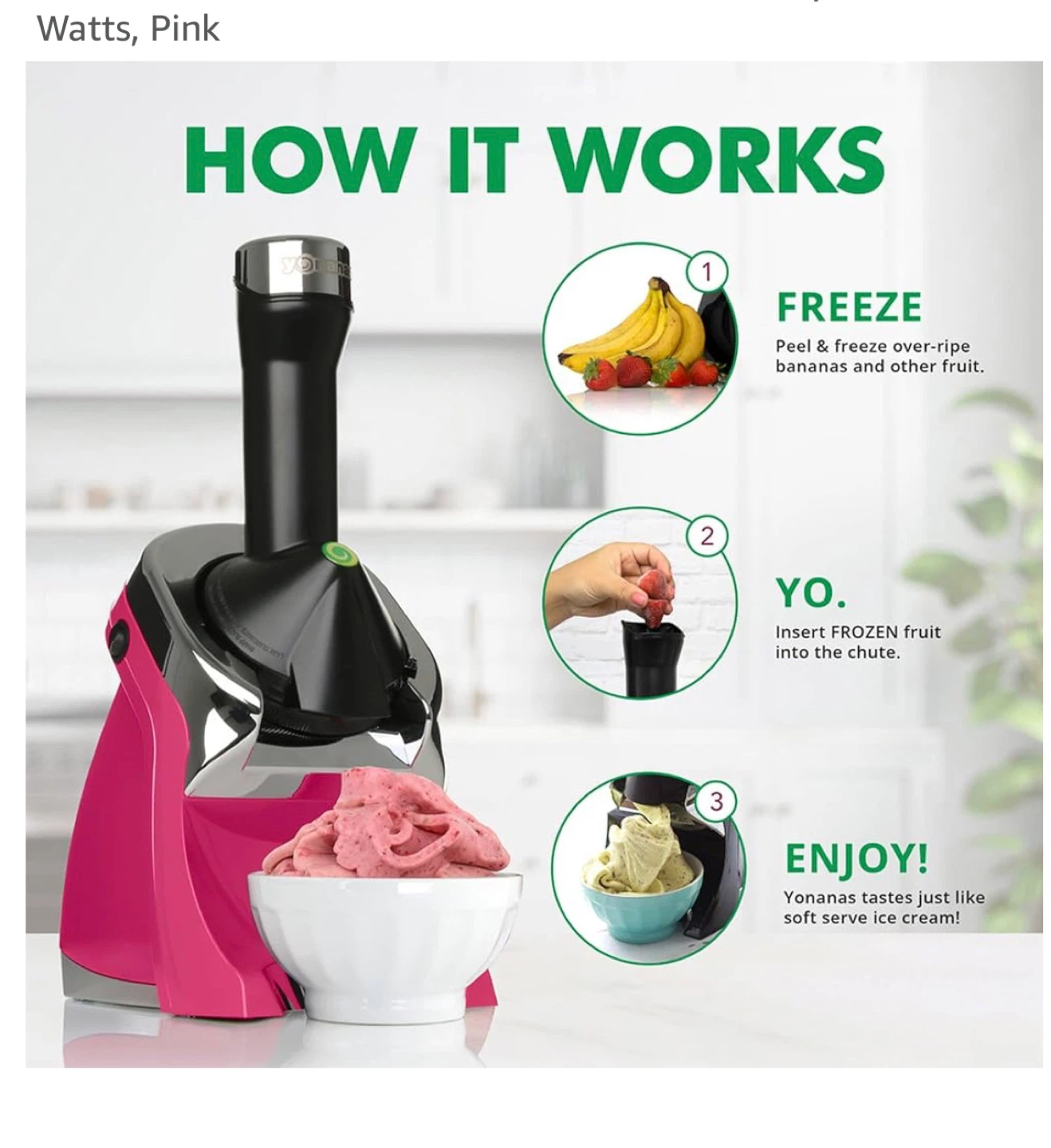 Yonanas Frozen Fruit Dessert Maker - Red