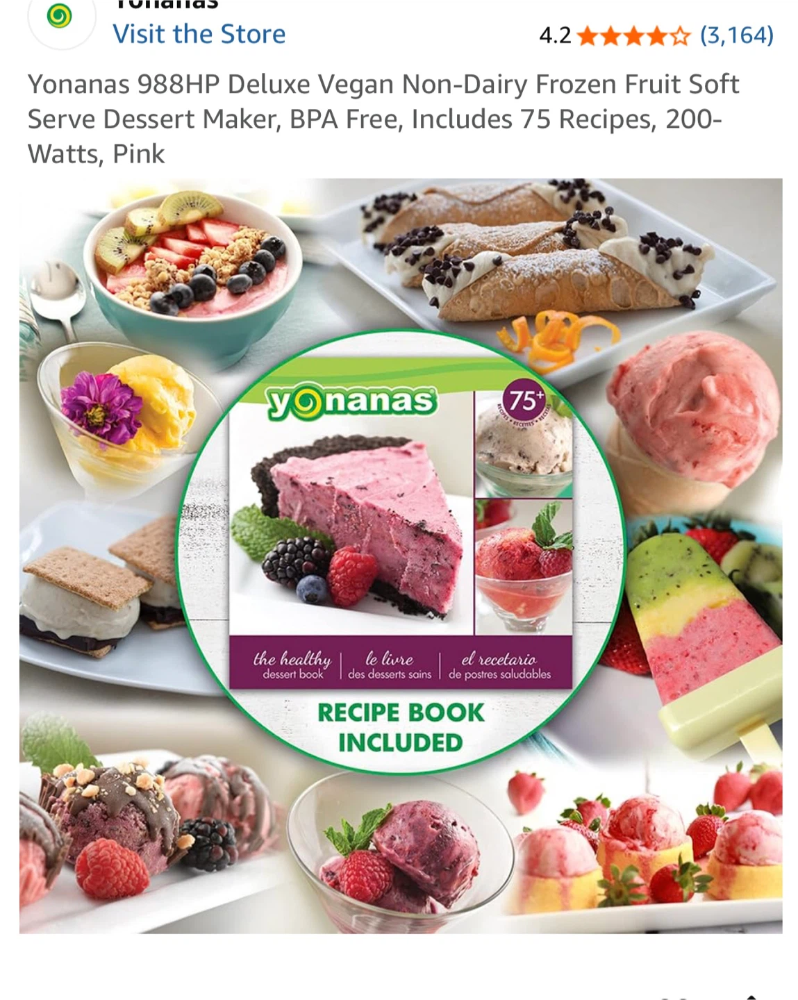 Yonanas Frozen Fruit Dessert Maker - Red - photo 4