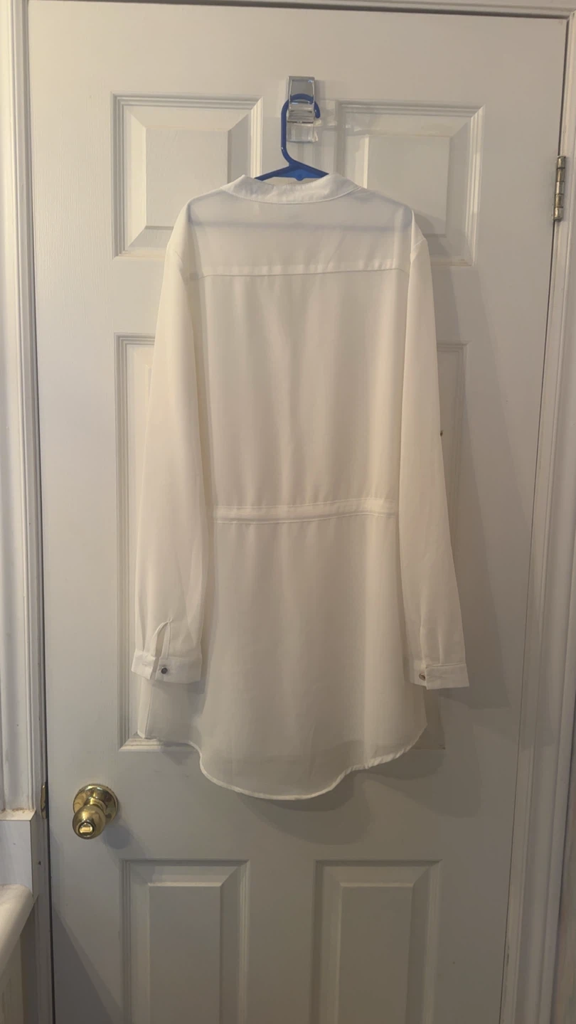 White Tea and Leaf Pullover Tunic - photo 2