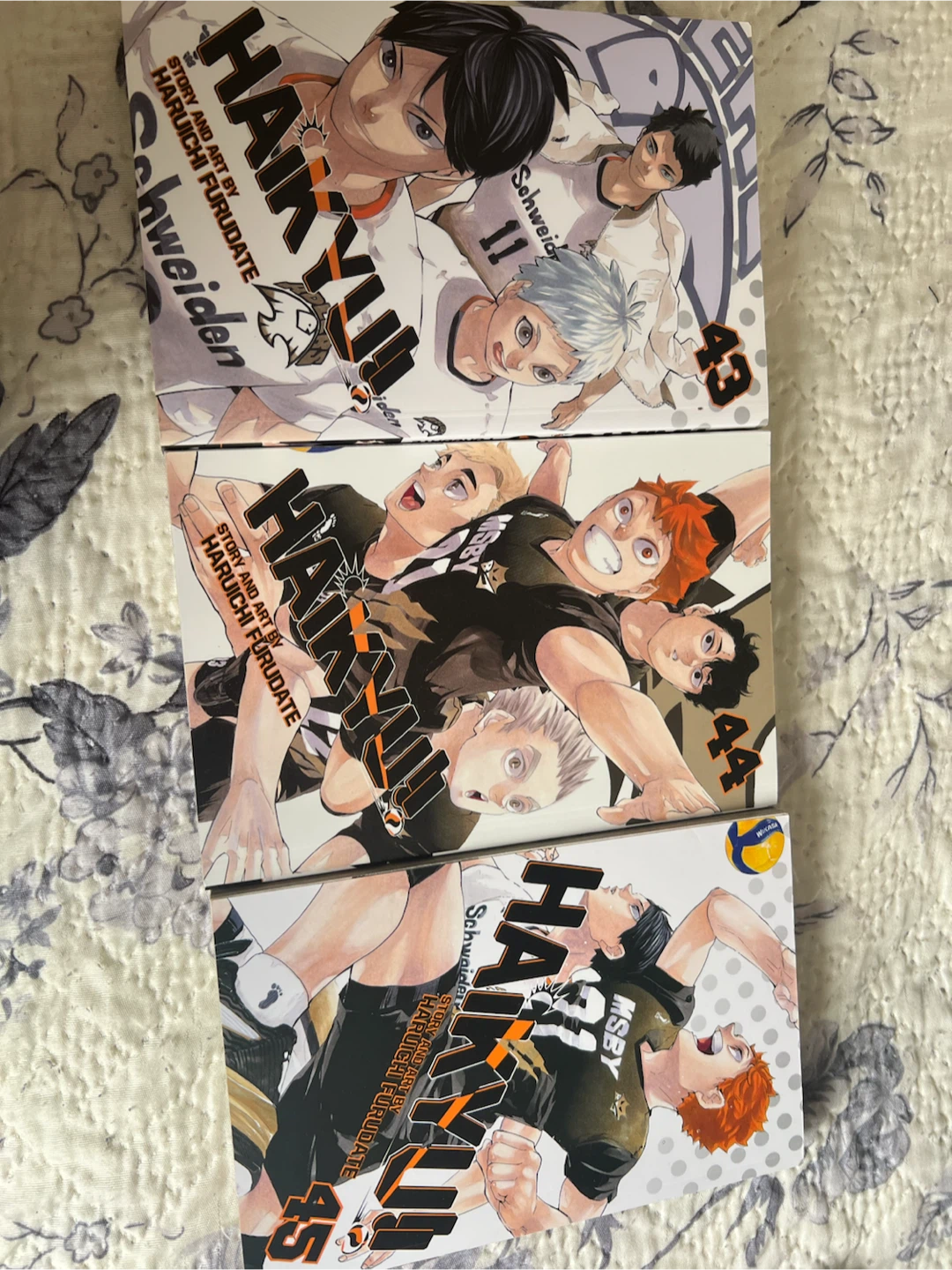 Haikyuu!! Manga Volumes 43, 44, 45