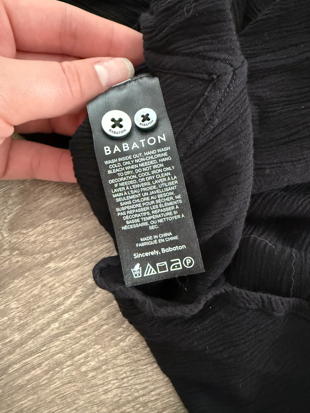 Babaton Black Button-Up Shirt - photo 5
