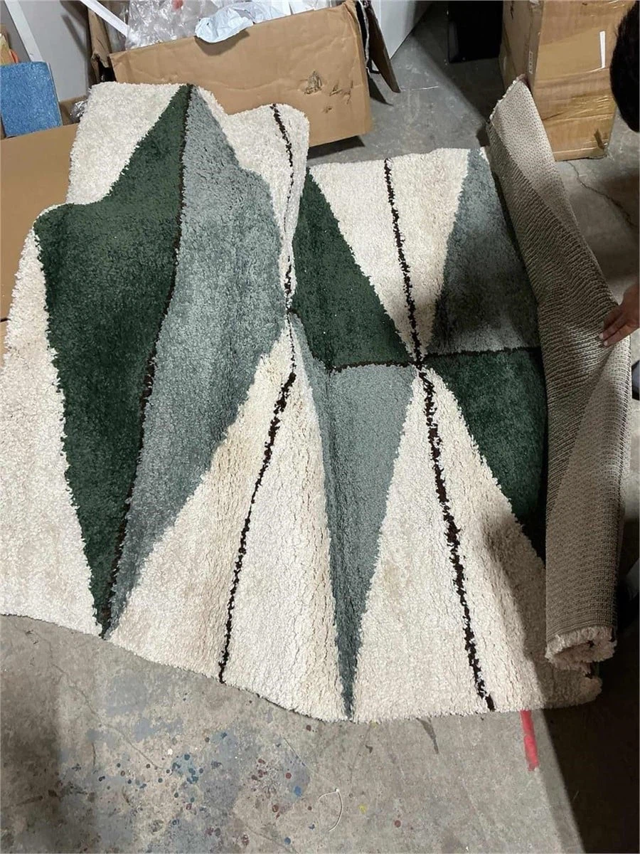 Geometric Shag Area Rug - photo 2