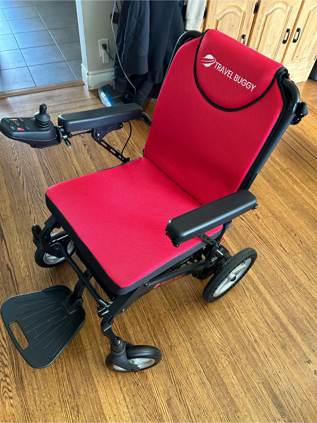 Travel Buggy Red Electric Wheelchair 1000/OBO