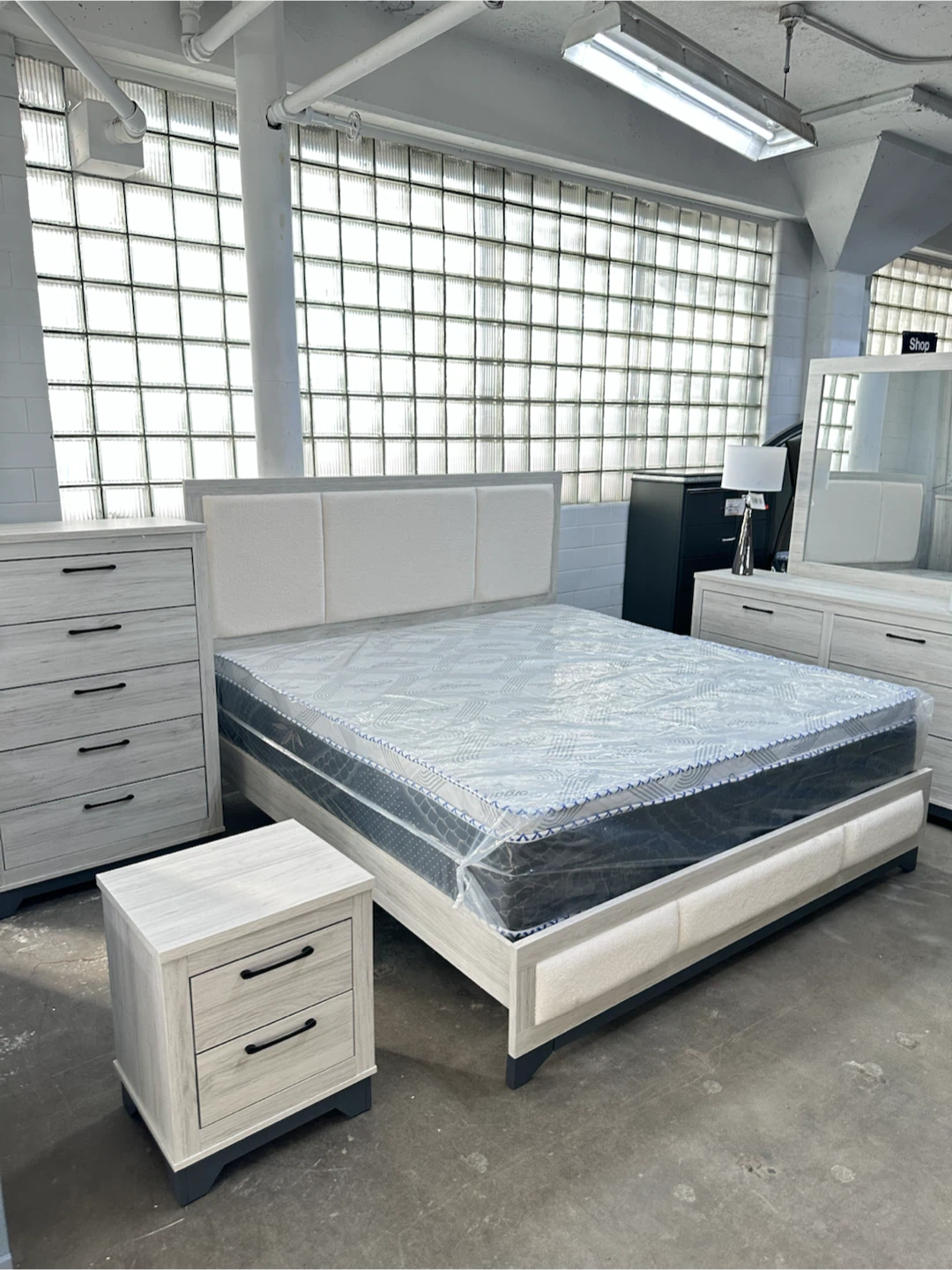 4 pc queen bedroom set bf mr dr ns - photo 2