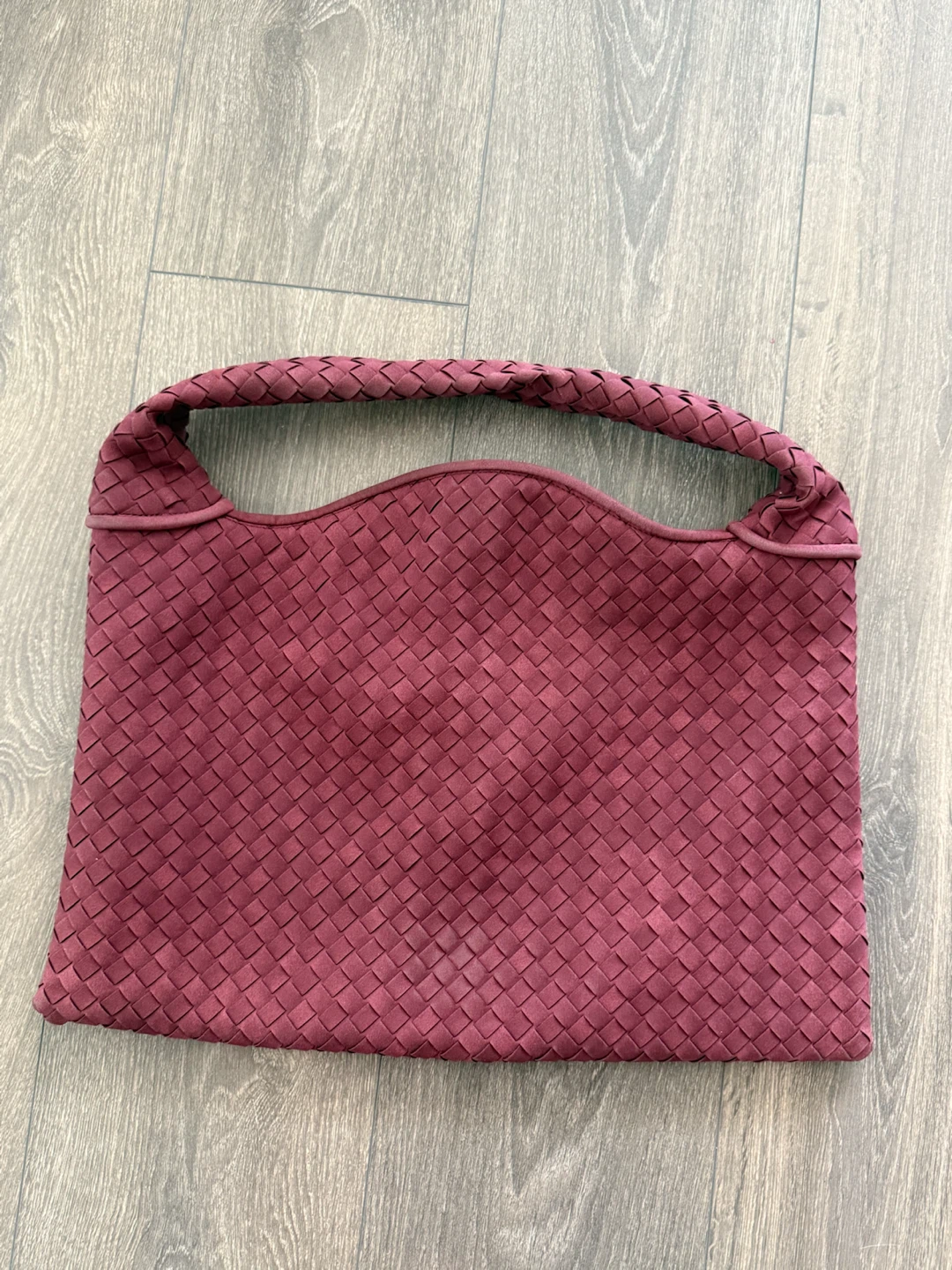 Woven Shoulder Bag - Plum - photo 3