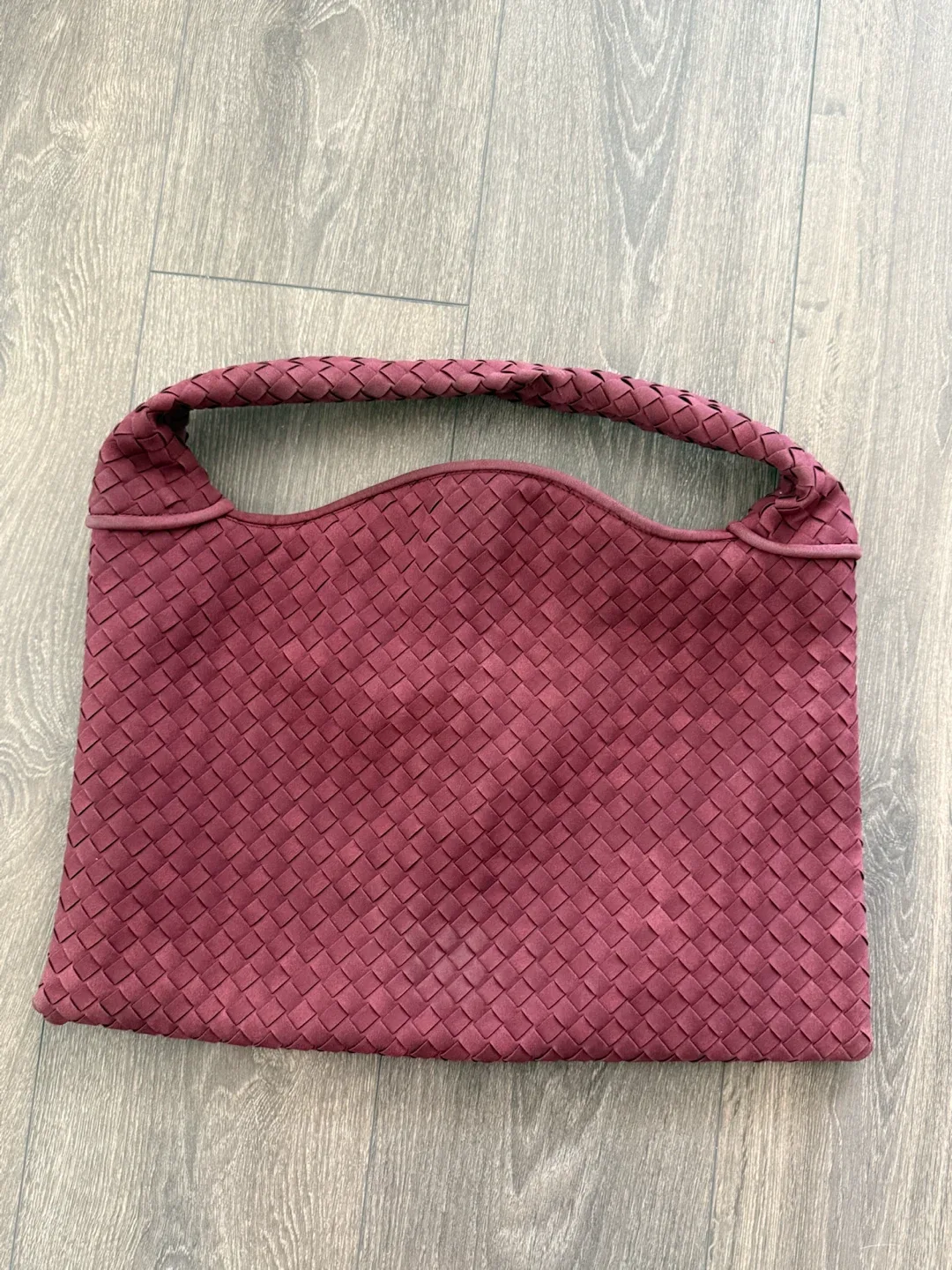 Woven Shoulder Bag - Plum - photo 3