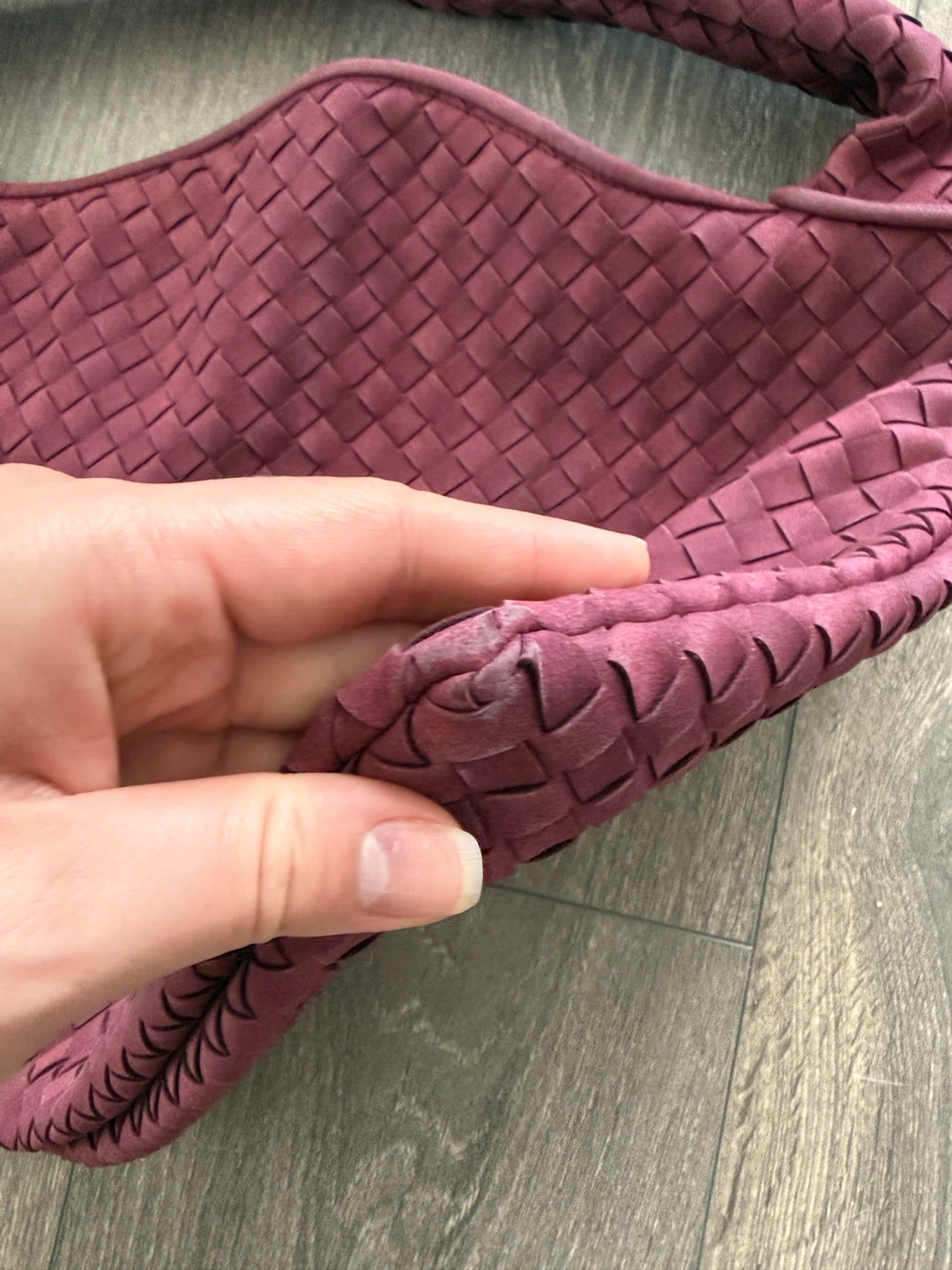 Woven Shoulder Bag - Plum - photo 5