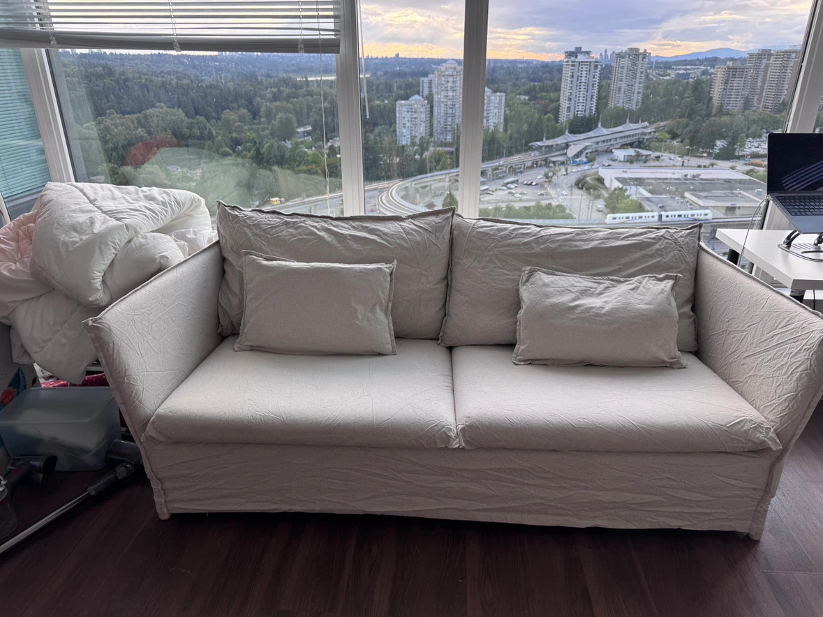 IKEA BACKSÄLEN 2-seat sofa, Hallarp grey - photo 2