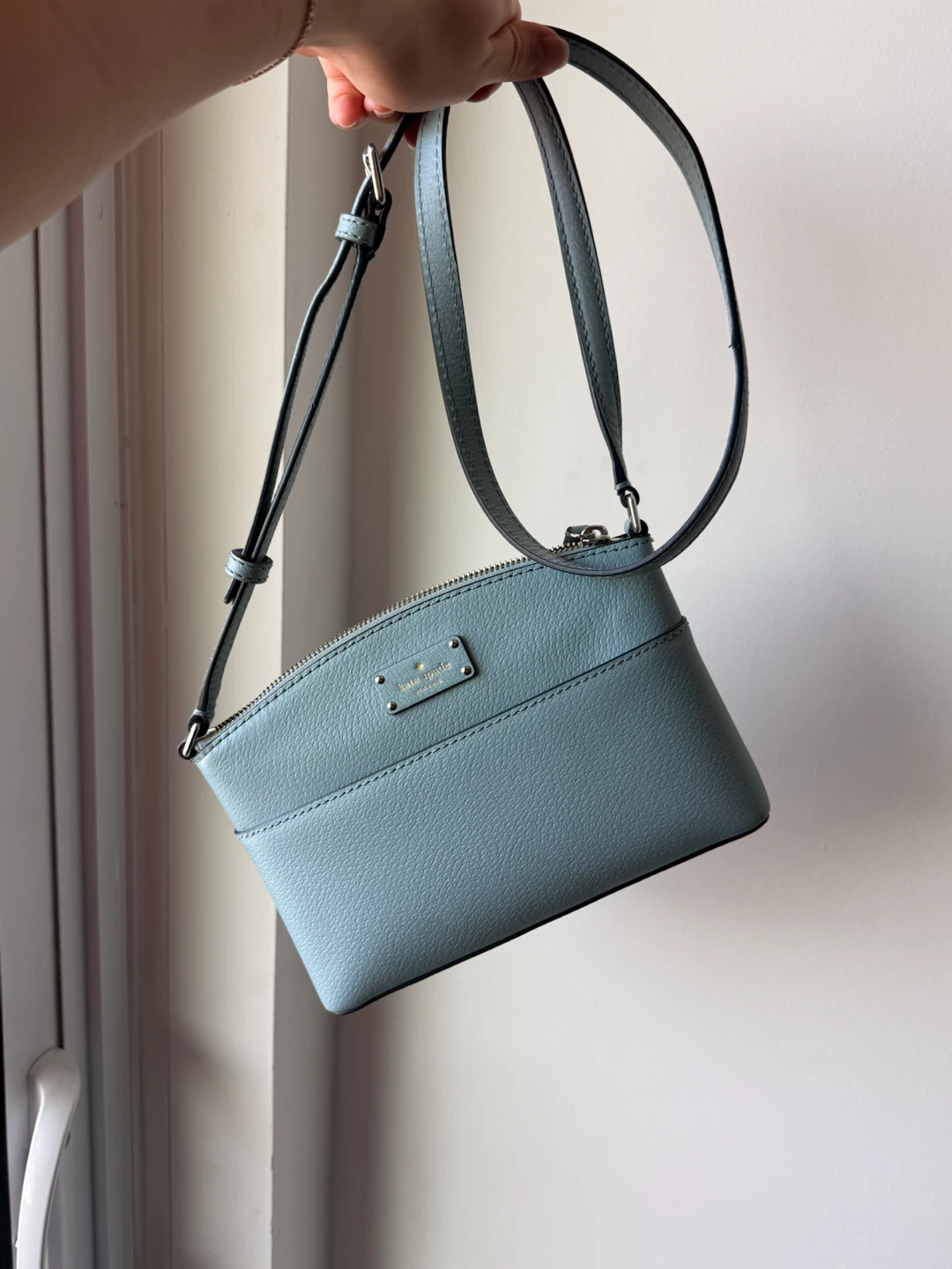 Kate Spade Light Blue Leather Crossbody Bag