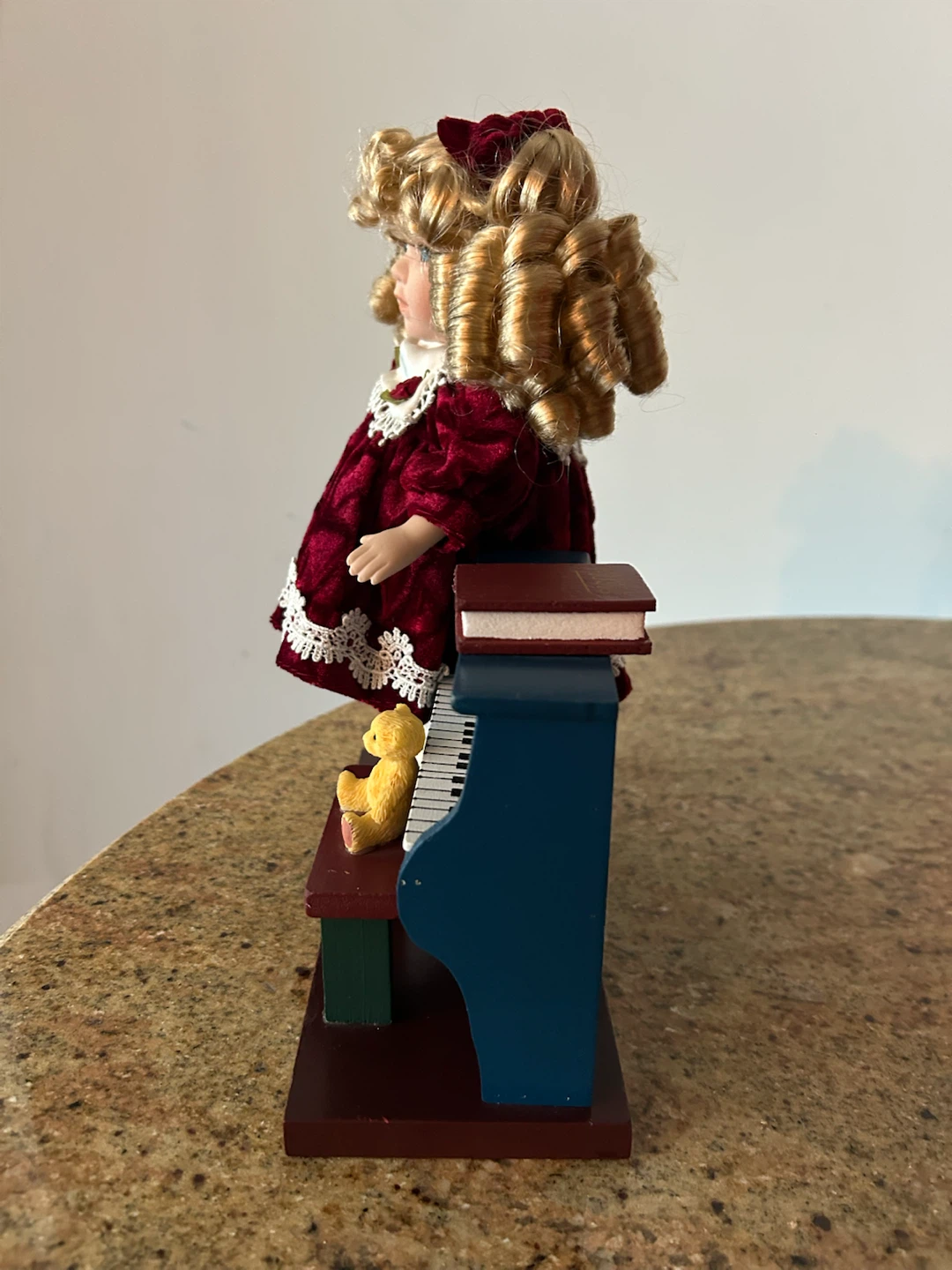 Doll with Piano and Teddy Bear - photo 2