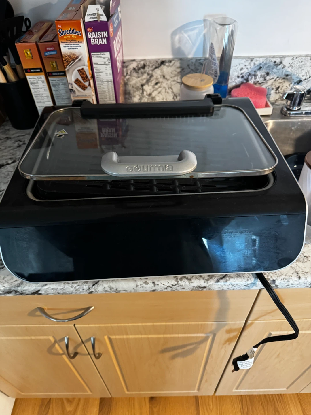 Gourmia Electric Indoor Grill with Lid