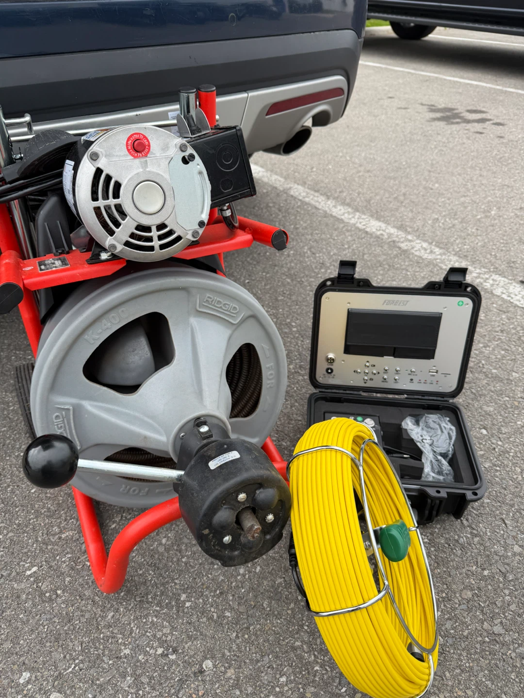 Snake drain camera inspection