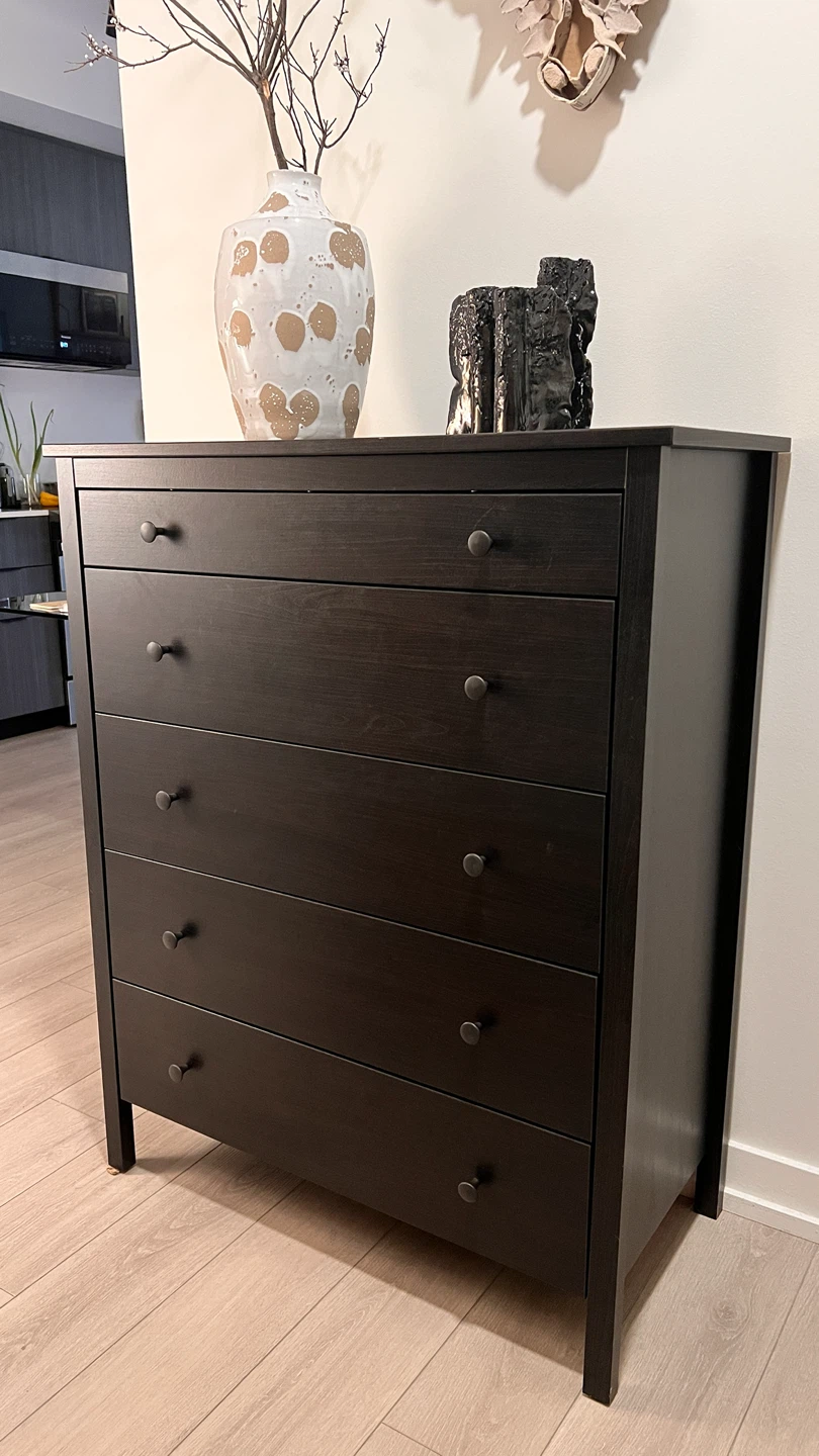 IKEA Dark Brown 5-Drawer Dresser