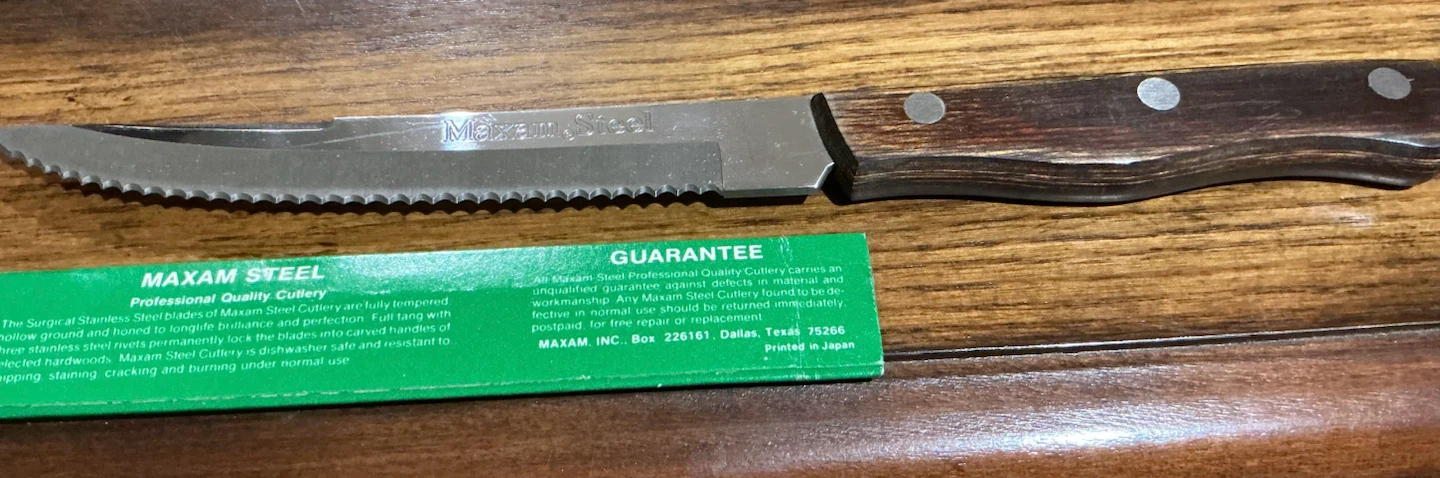 Maxam Steel Serrated Utility Knife