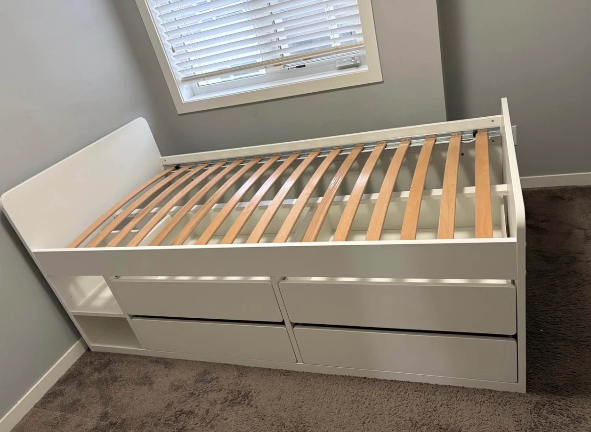 IKEA Twin bed with 4 drawers - photo 2