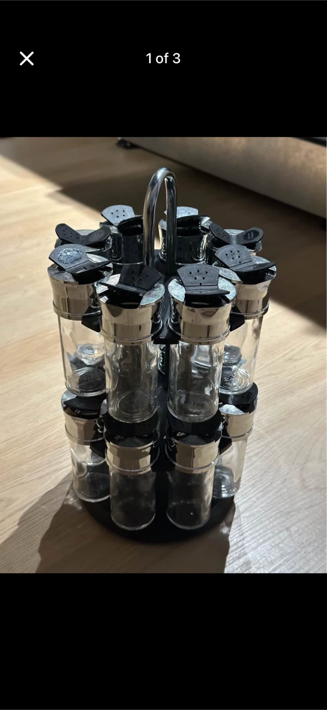 Rotary Spice Rack with 12 Jars