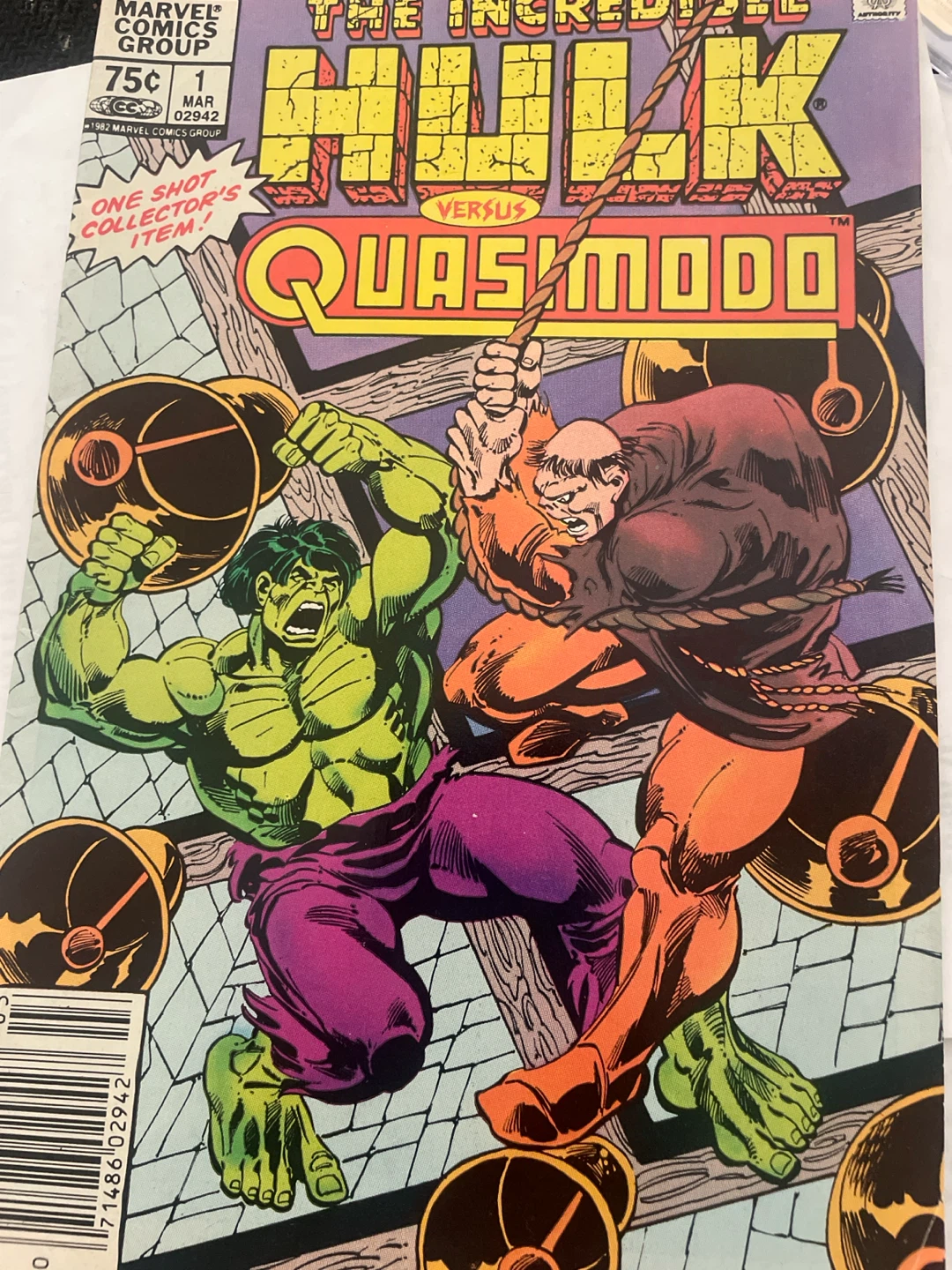 The Incredible Hulk Versus Quasimodo Comic Book