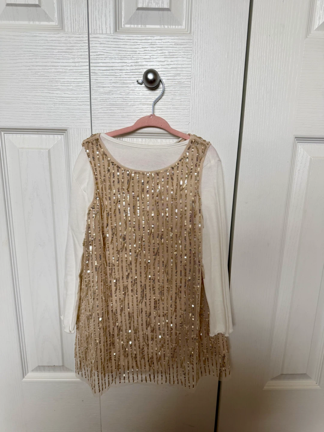 H&M Girls Sequin Tunic Dress - Size 4T