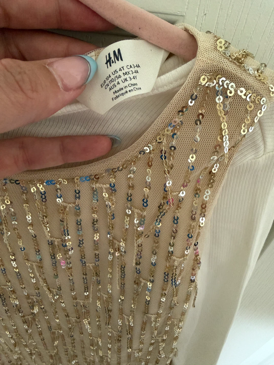 H&M Girls Sequin Tunic Dress - Size 4T - photo 2