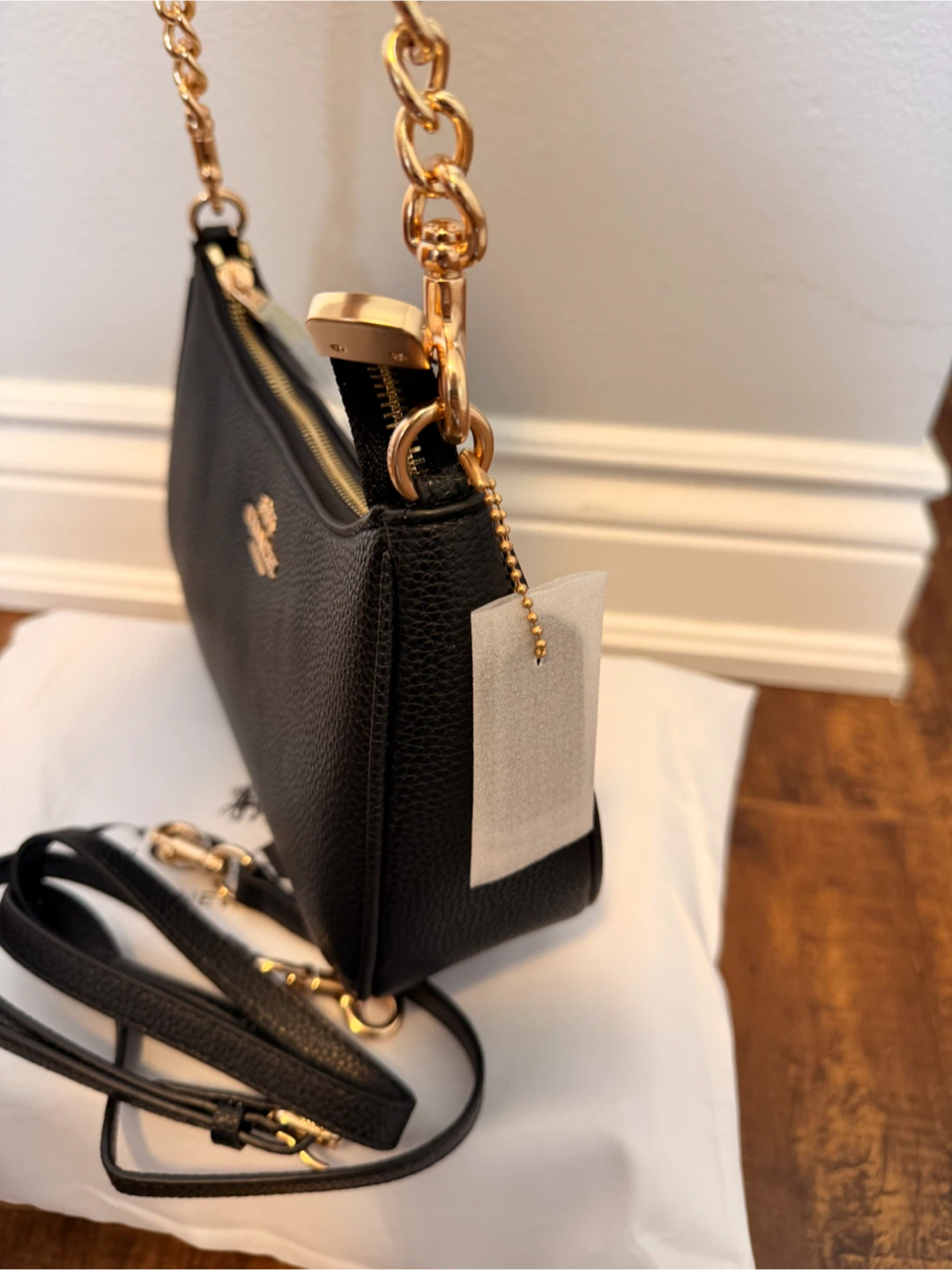 Coach Teri Shoulder Bag Black Leather NEW (CA209 Model) - photo 3