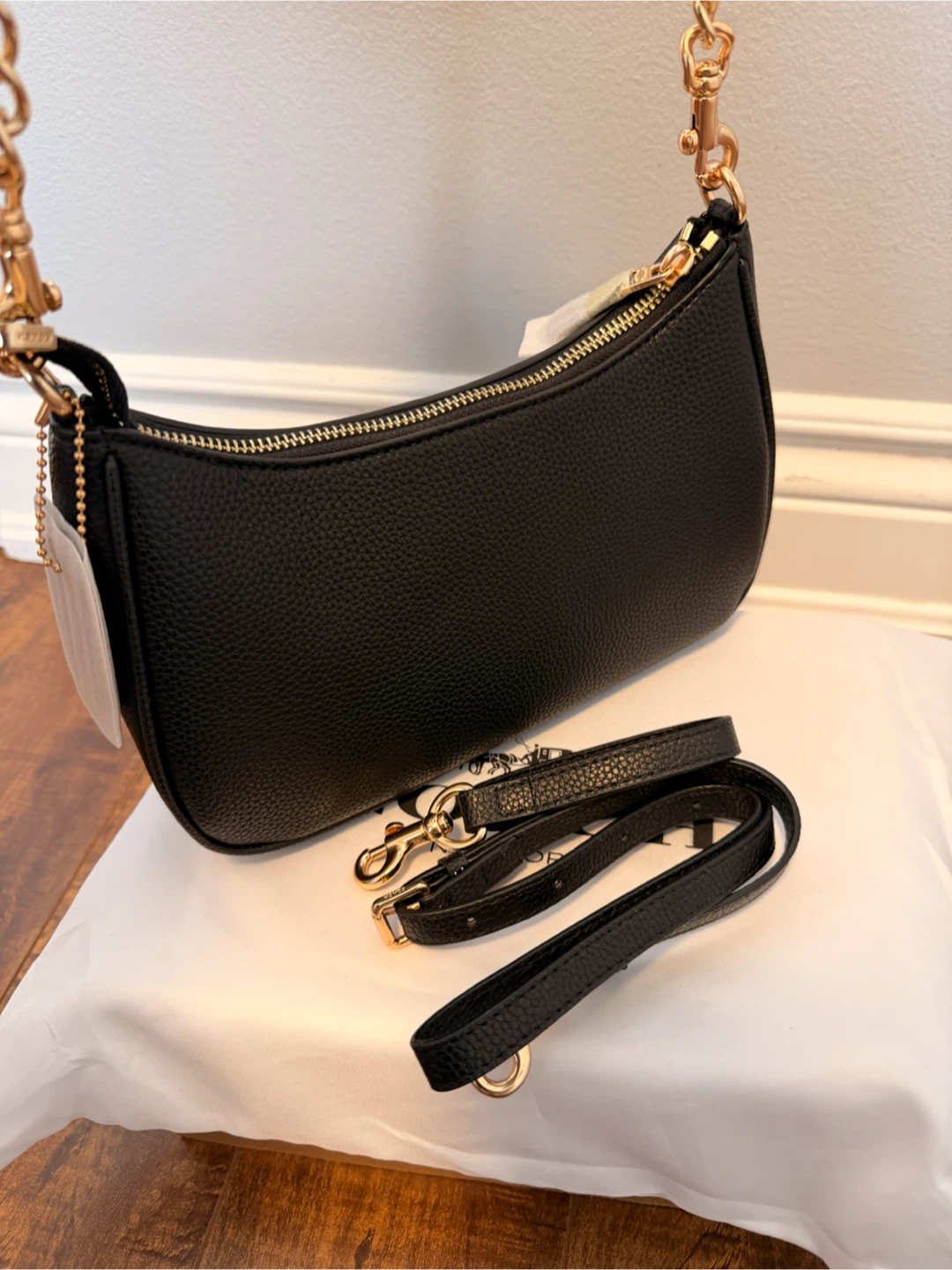 Coach Teri Shoulder Bag Black Leather NEW (CA209 Model) - photo 4