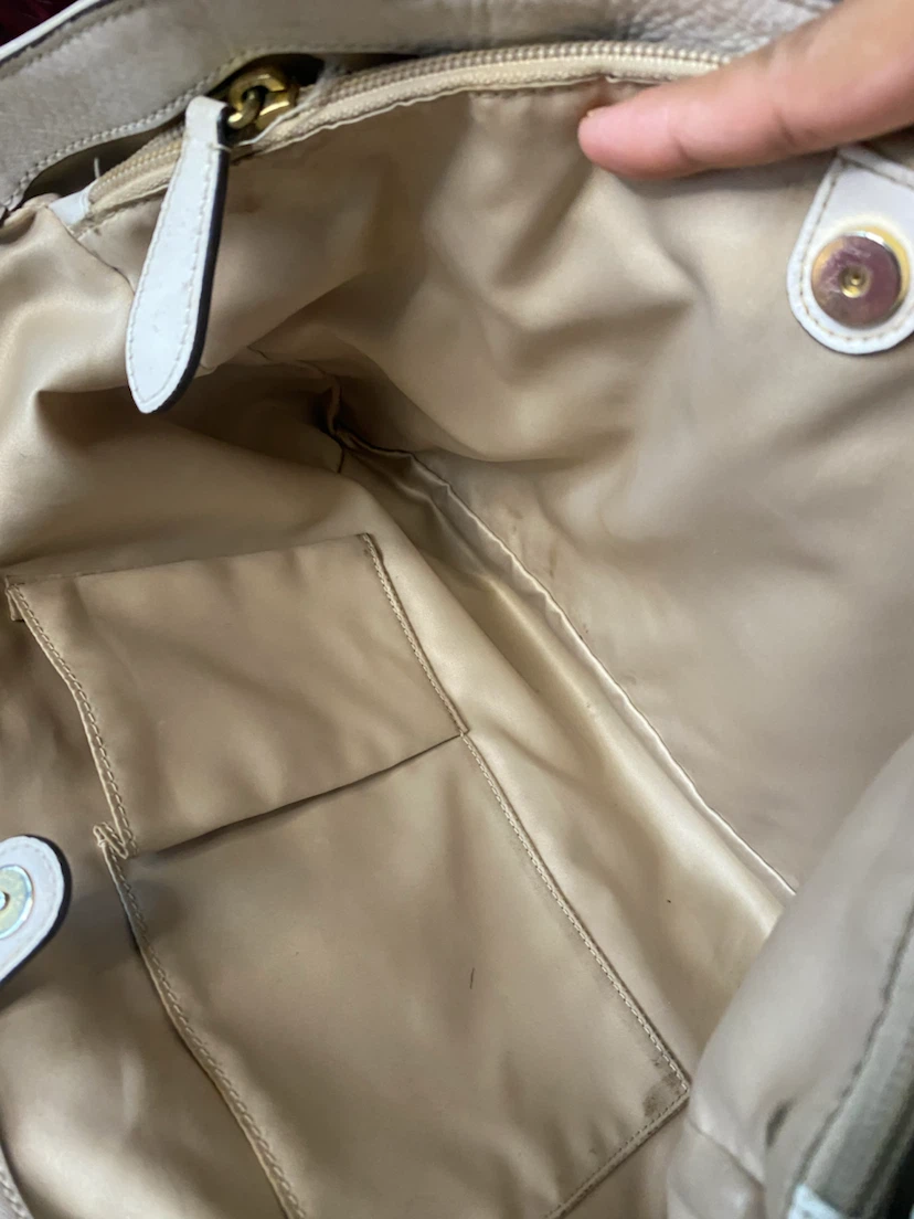 Coach Cream Leather Tote Bag - photo 3