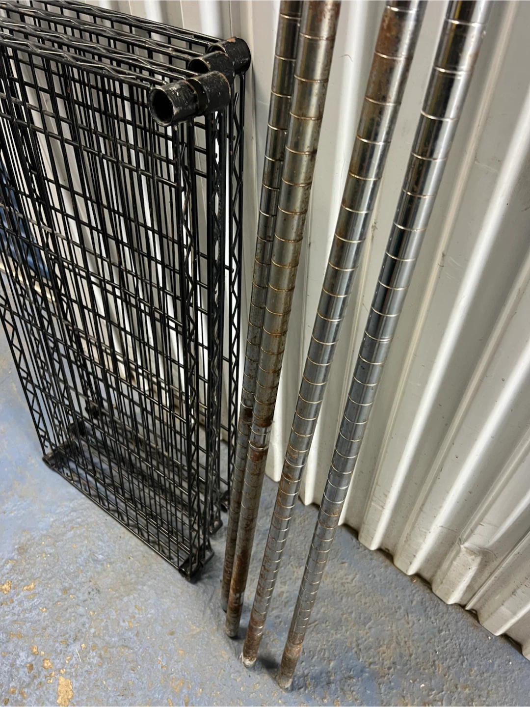 Wire Shelving Unit - Black Wire Shelves & Metal Posts - photo 3