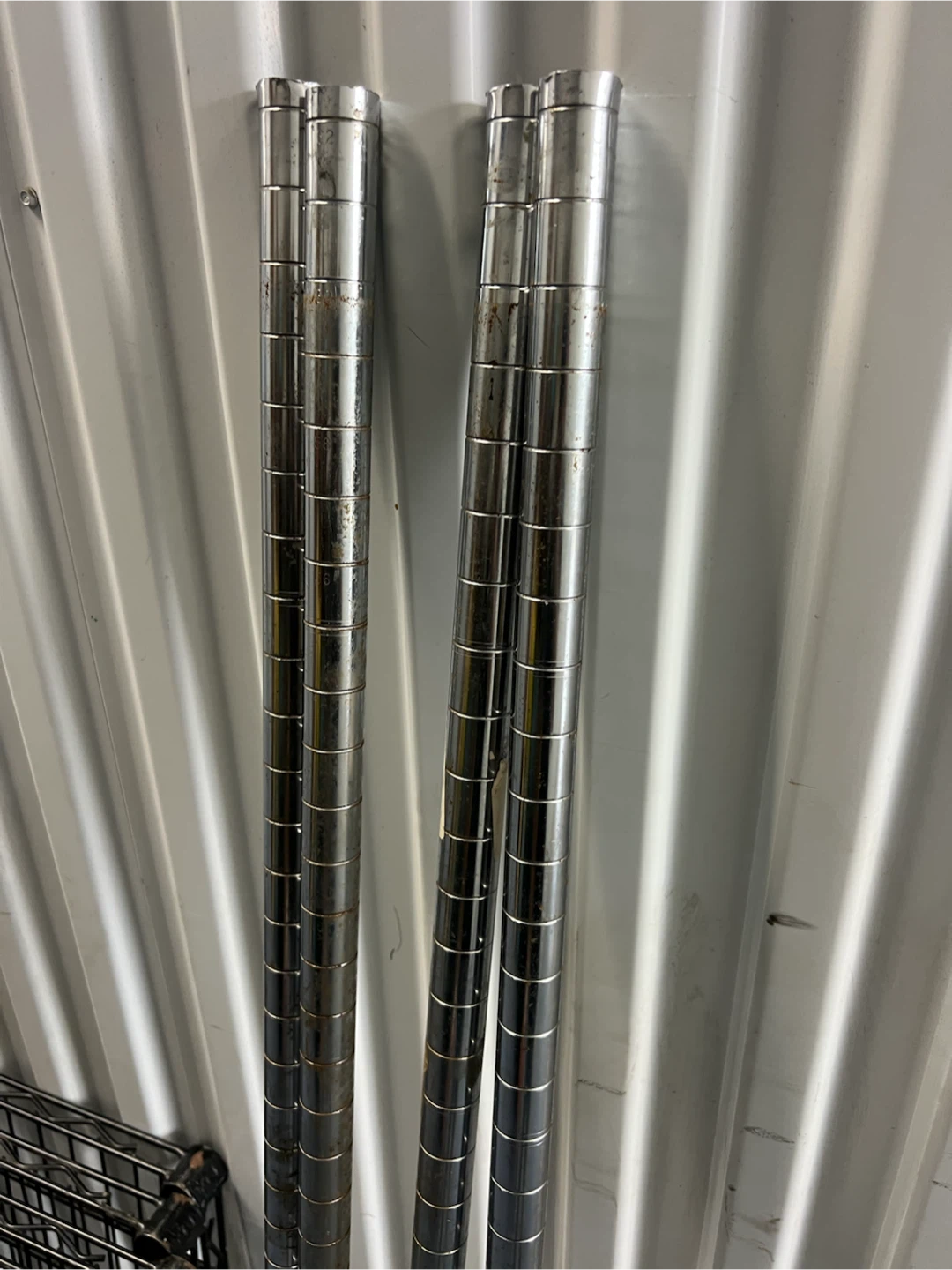 Wire Shelving Unit - Black Wire Shelves & Metal Posts - photo 4