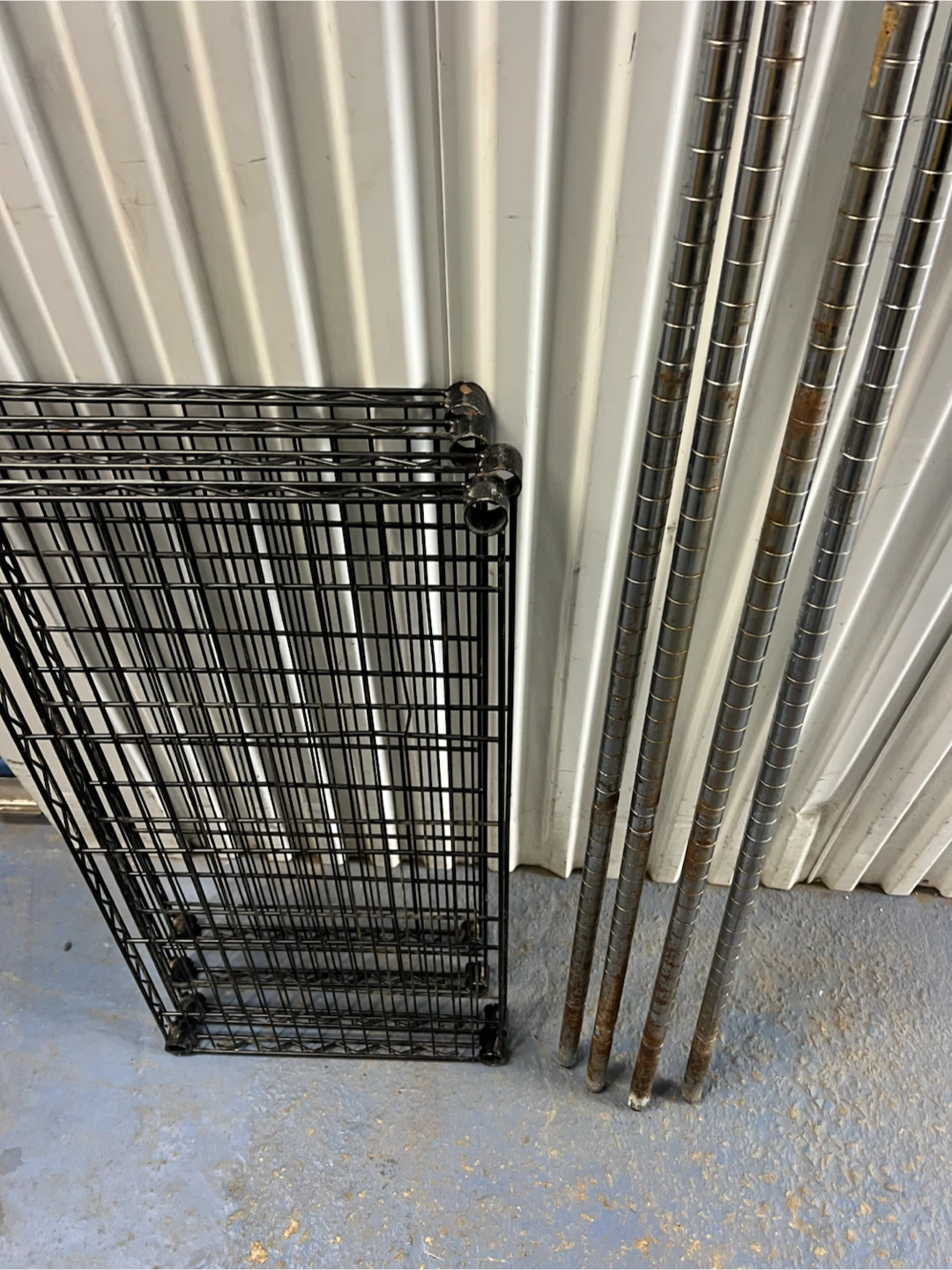 Wire Shelving Unit - Black Wire Shelves & Metal Posts - photo 5