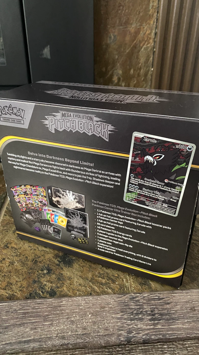 Pokemon TCG Mega Evolution Pitch Black Elite Trainer Box - photo 2